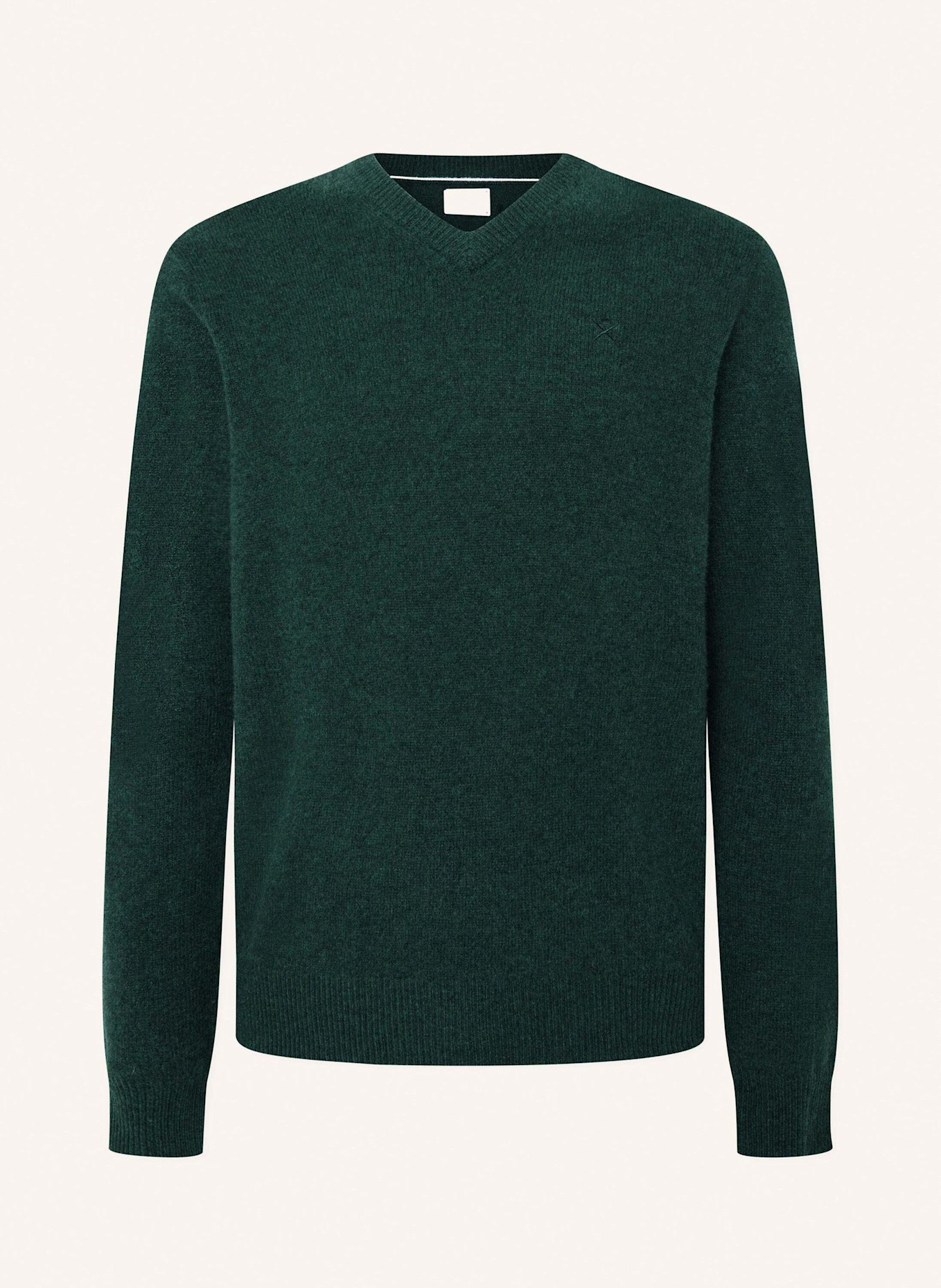 HACKETT LONDON Sweatshirt LAMBSWOOL V NECK, Farbe: DUNKELGRÜN (Bild 1)