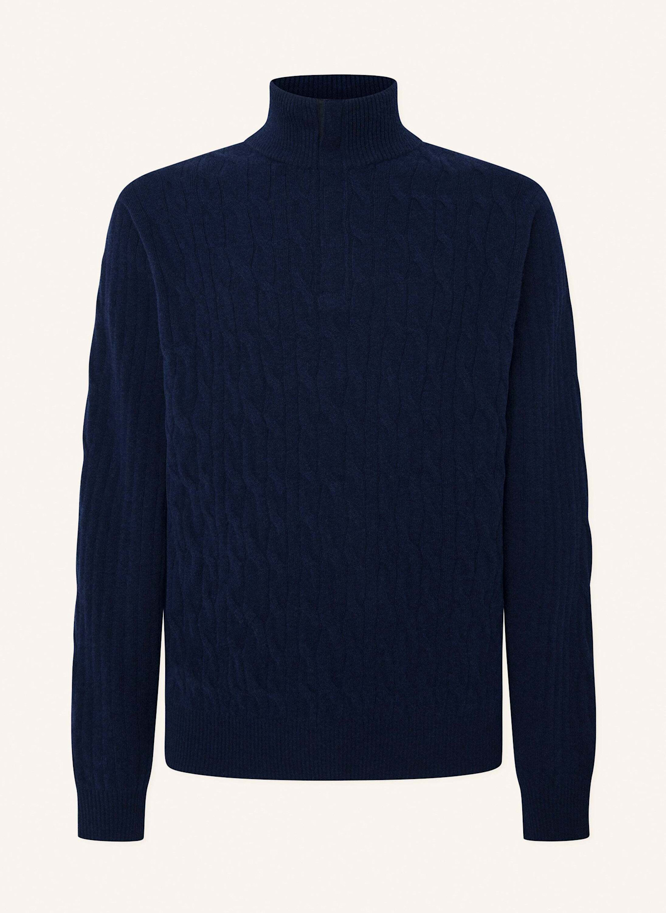 HACKETT LONDON Pullover LW CABLE HZIP, Farbe: BLAU (Bild 1)