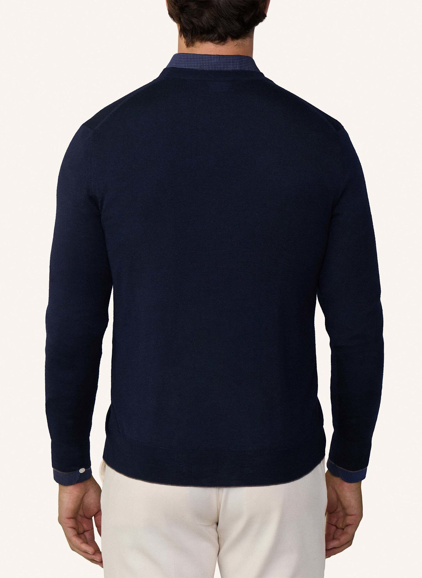 HACKETT LONDON Strickjacken Cardigan MS CLASSIC CARDI, Farbe: BLAU (Bild 2)