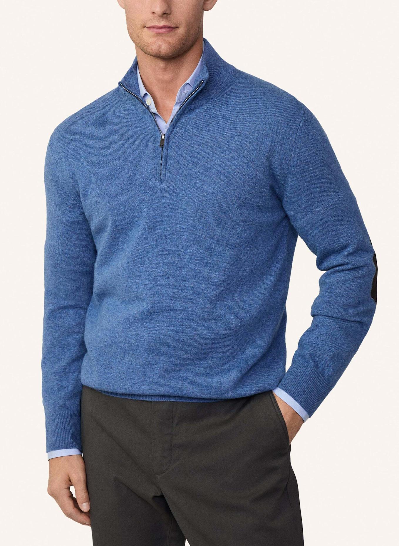 HACKETT LONDON Pullover MERINO CASH MIX HZ, Farbe: BLAU (Bild 5)