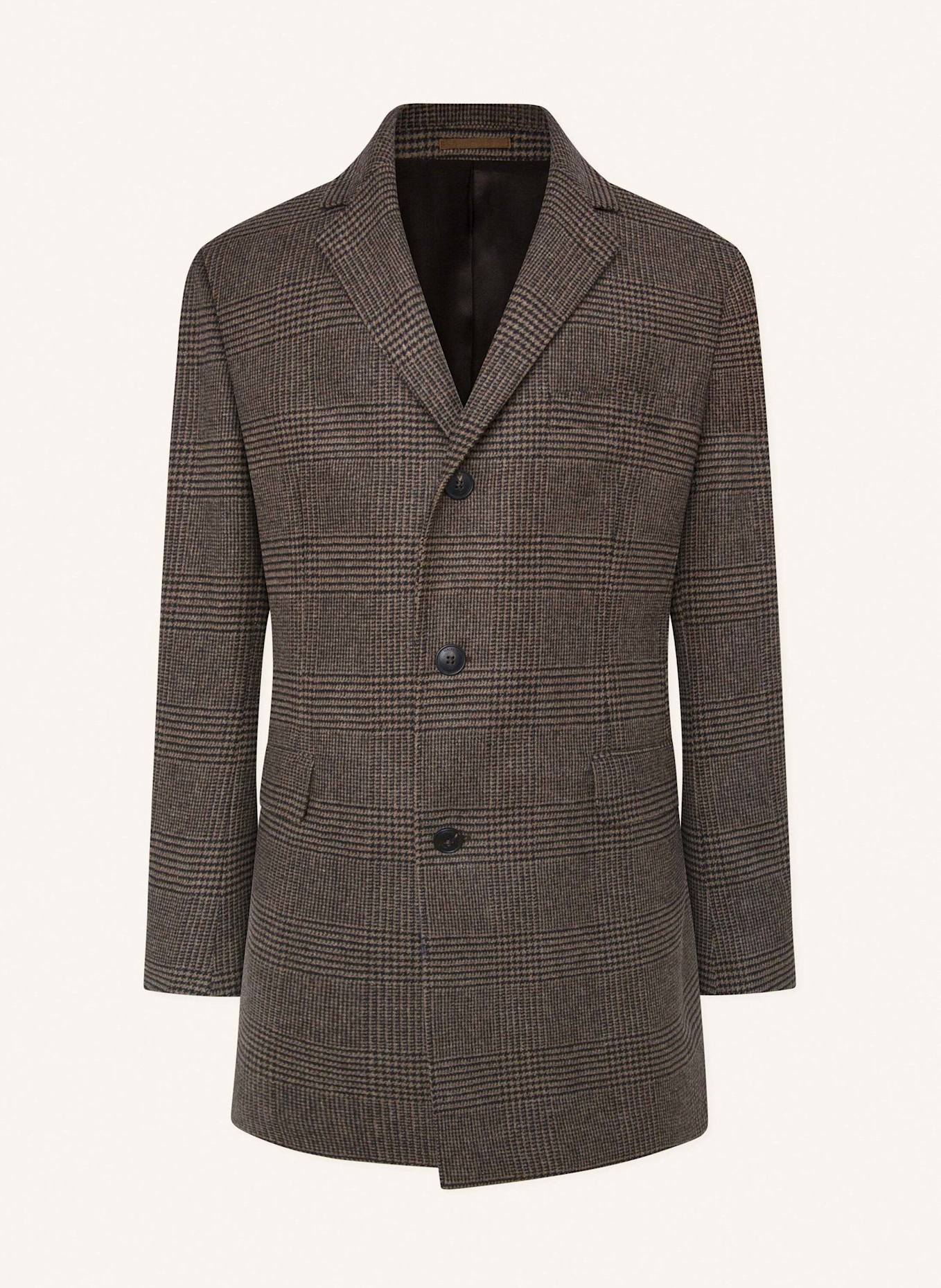 HACKETT LONDON Stehkragenmantel BROWN POW COAT, Farbe: BRAUN (Bild 1)