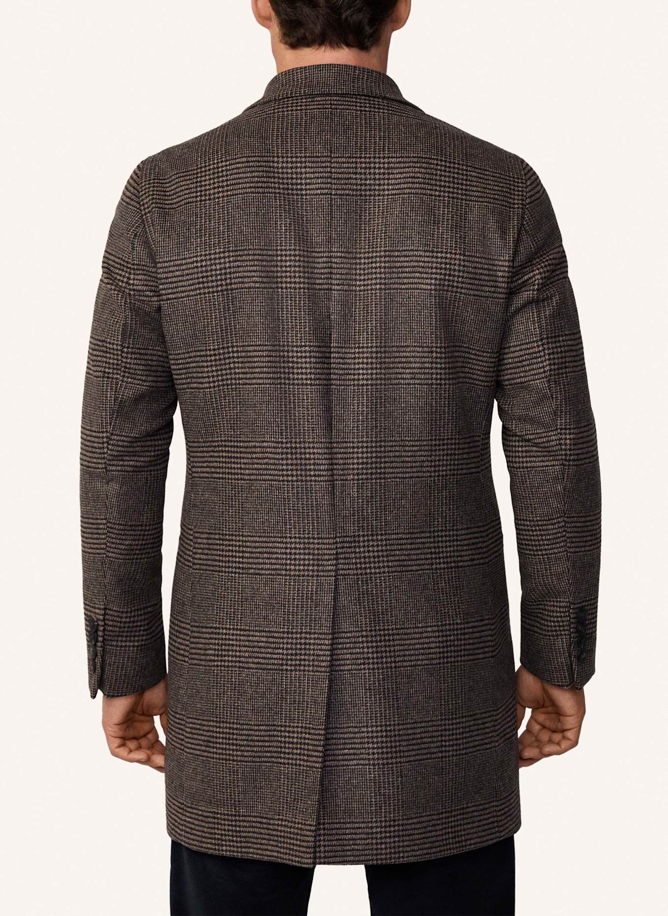 HACKETT LONDON Stehkragenmantel BROWN POW COAT, Farbe: BRAUN (Bild 2)