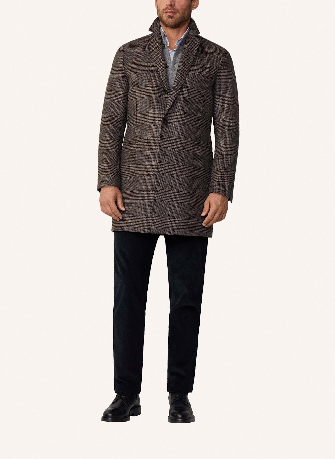 HACKETT LONDON Stehkragenmantel BROWN POW COAT, Farbe: BRAUN (Bild 3)