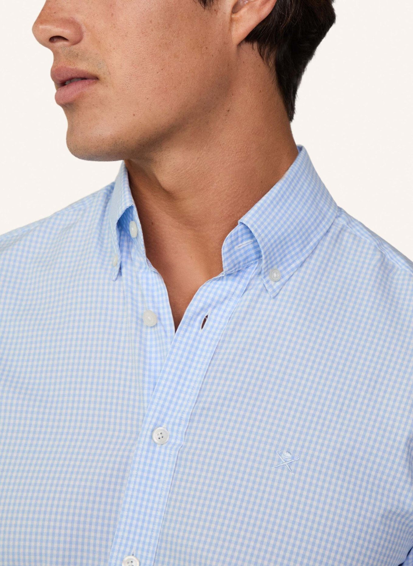 HACKETT LONDON Freizeithemd ESSENTIAL GINGHAM, Farbe: HELLBLAU (Bild 3)