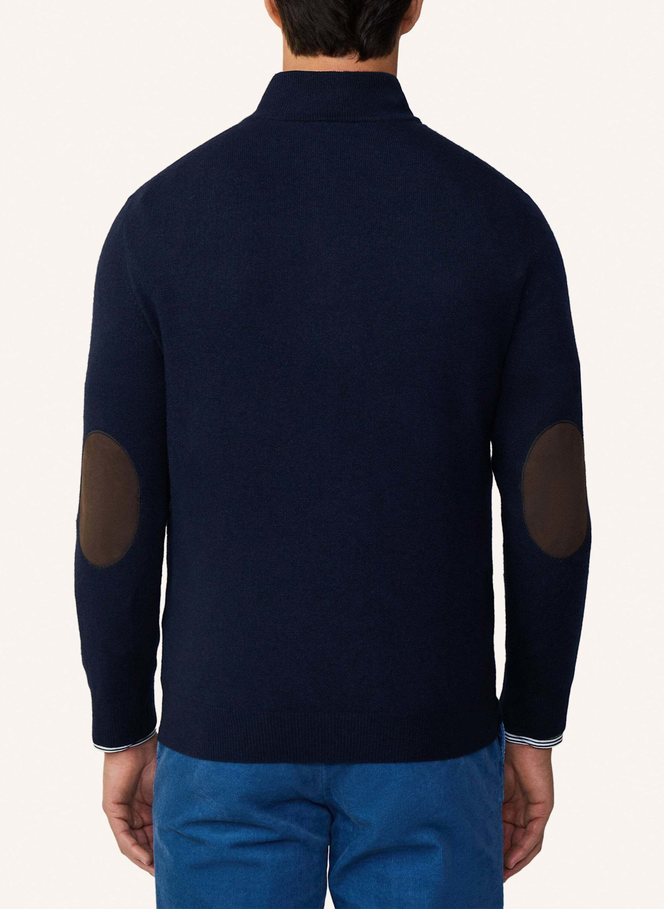 HACKETT LONDON Pullover MERINO CASH MIX HZ, Farbe: BLAU (Bild 2)