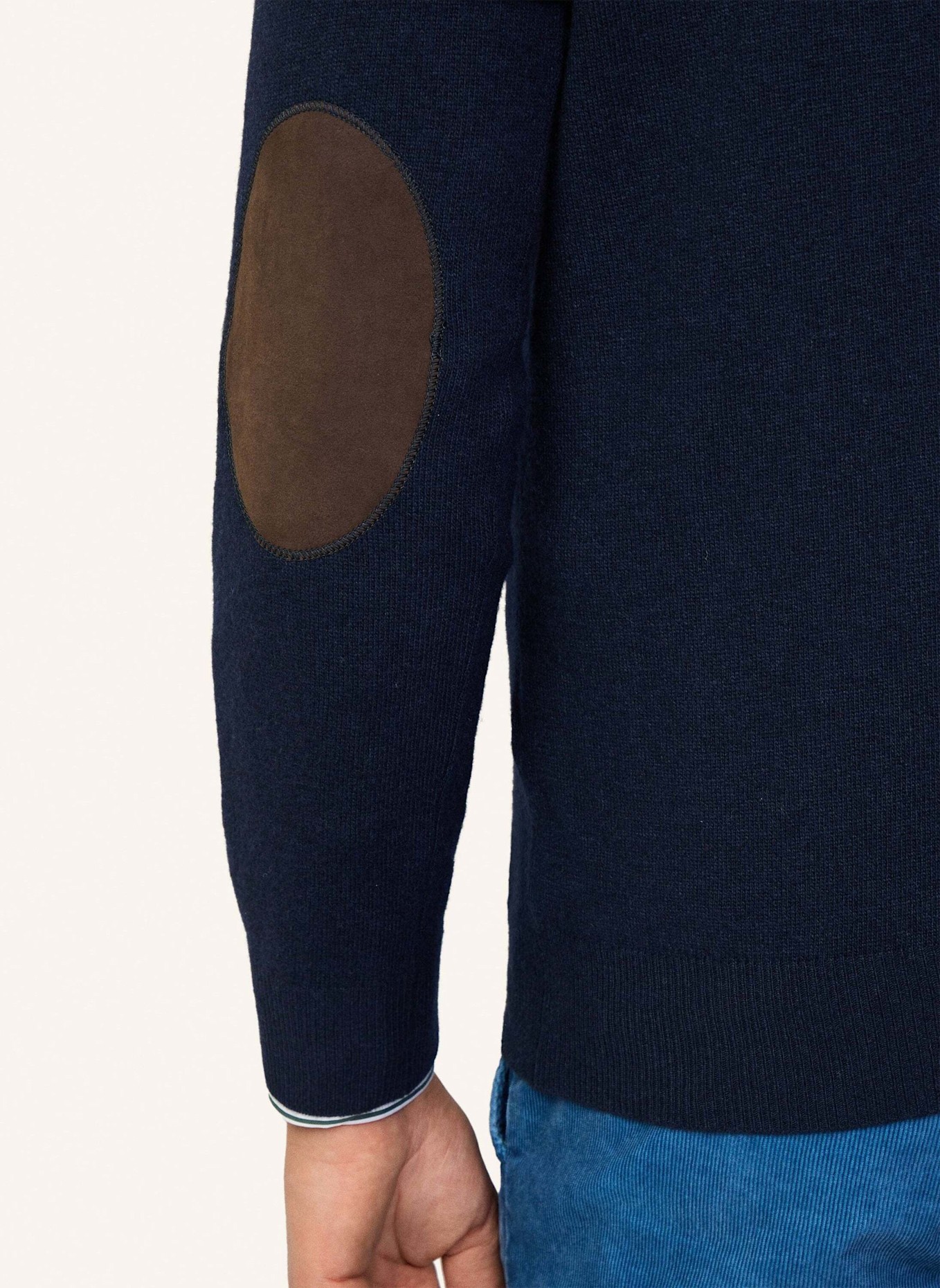 HACKETT LONDON Pullover MERINO CASH MIX HZ, Farbe: BLAU (Bild 5)