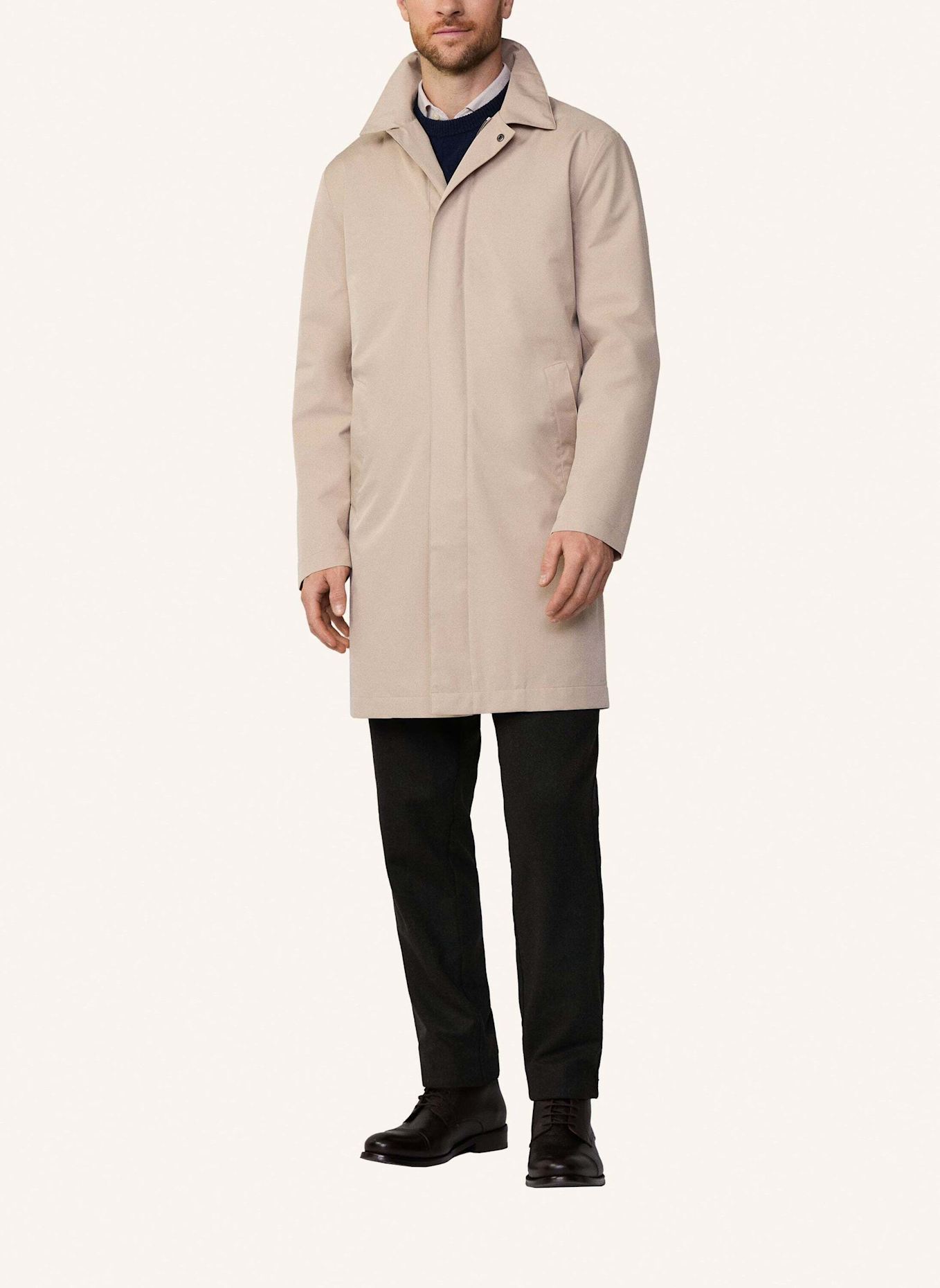 HACKETT LONDON Regenmantel SLOANE MAC: TAUPE/ HELLBRAUN
