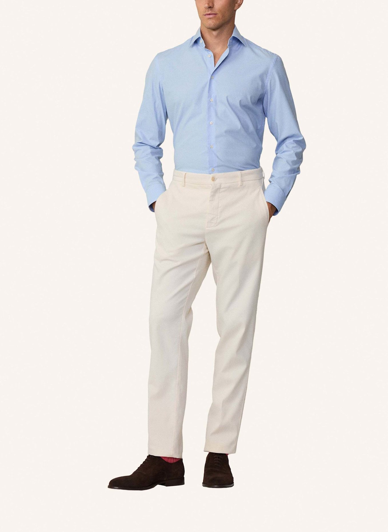 HACKETT LONDON Chino TRICOTINE TROUSER, Farbe: CREME (Bild 3)