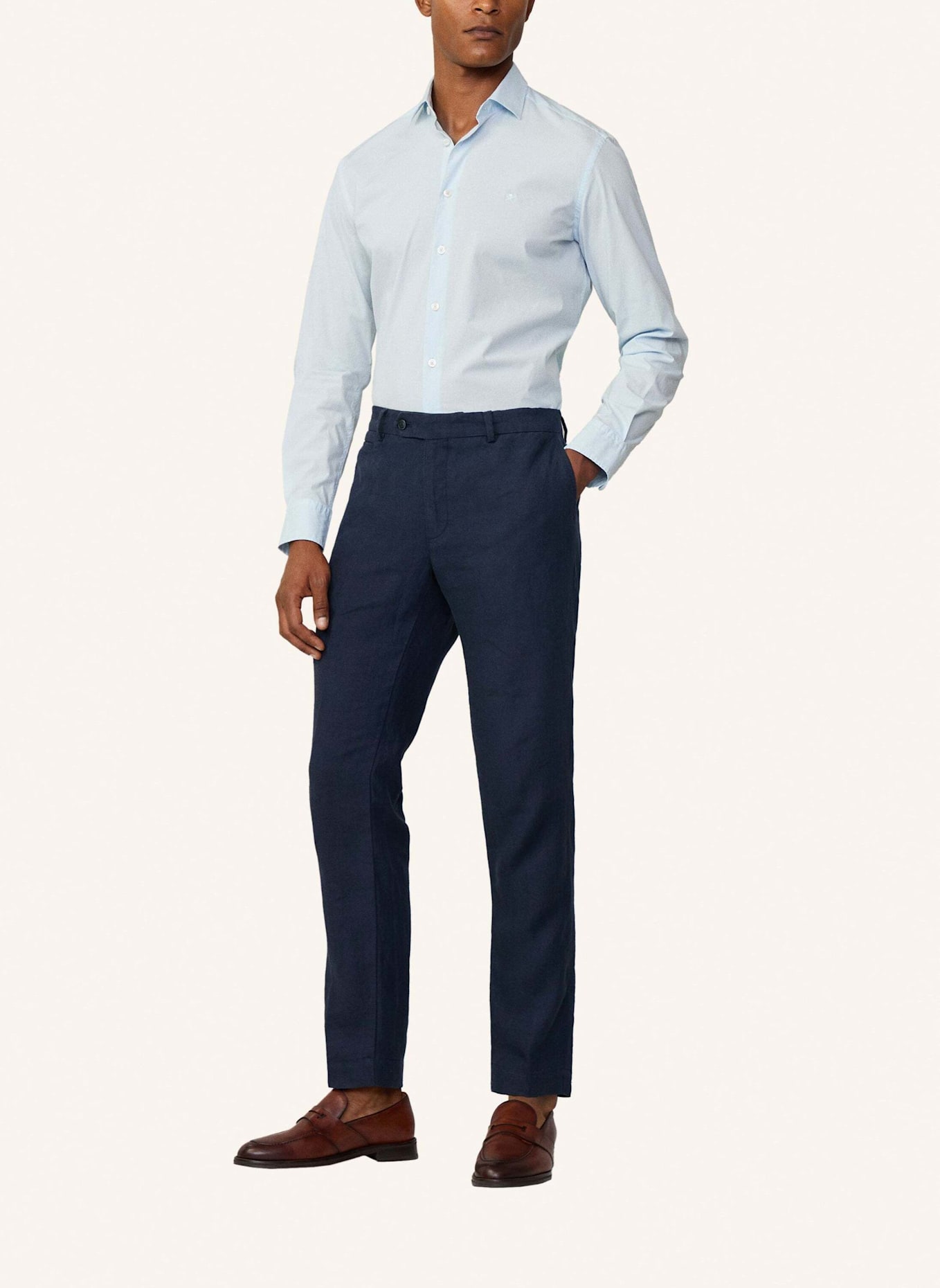 HACKETT LONDON Freizeithemd ESS GMT DYE STRET POP, Farbe: HELLBLAU (Bild 3)