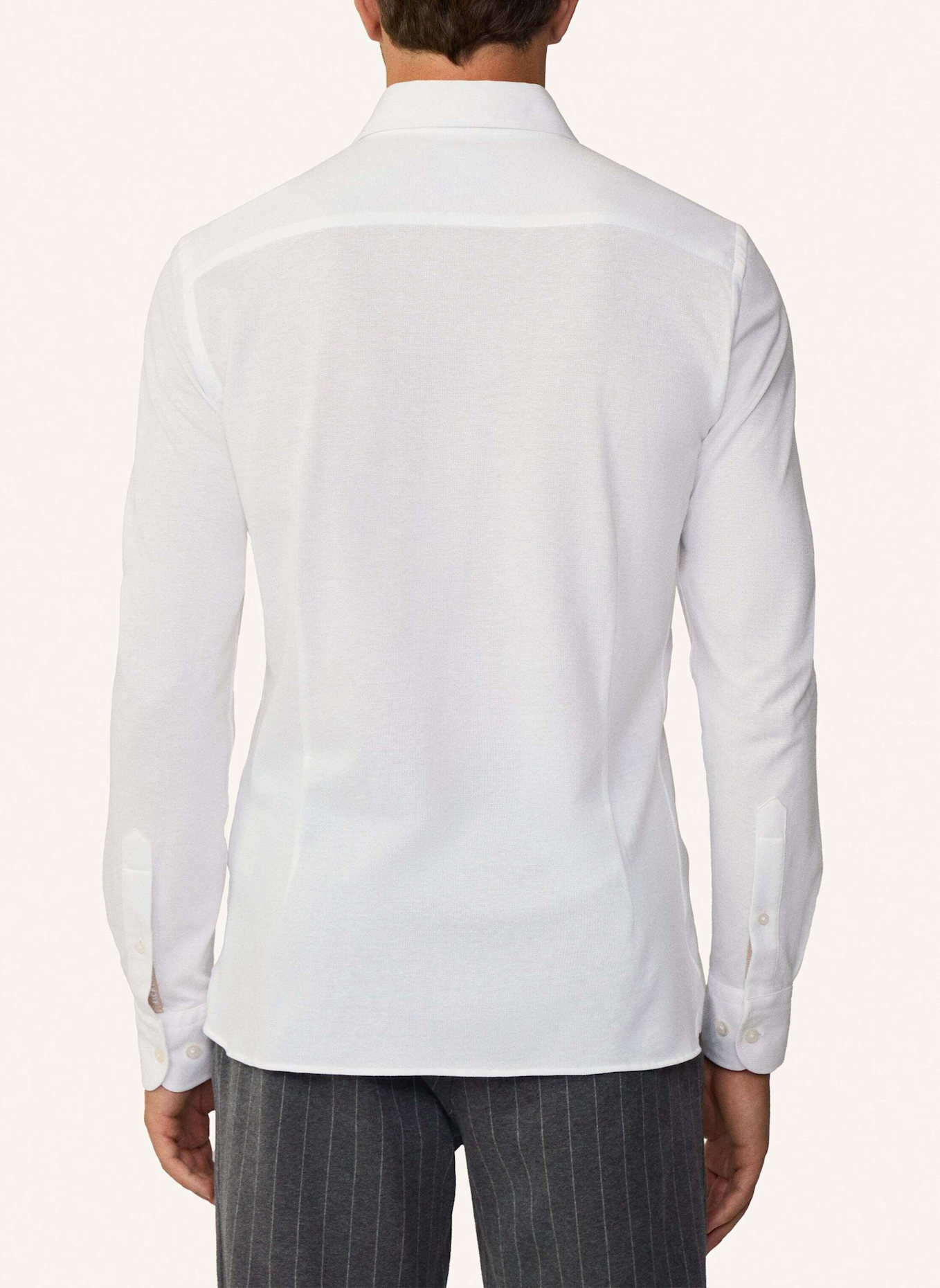 HACKETT LONDON Freizeithemd JERSEY PIQUE, Farbe: WEISS (Bild 2)