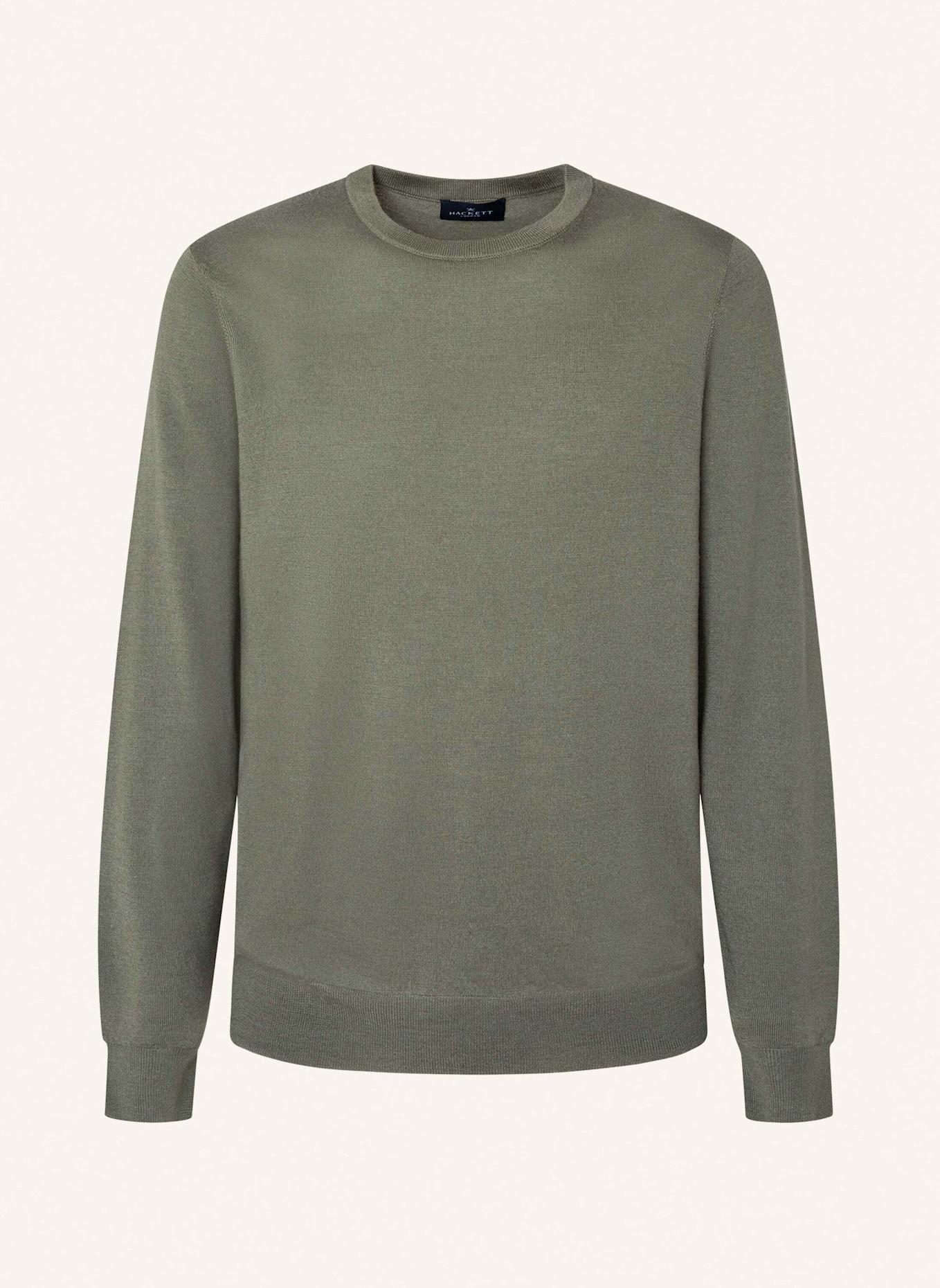 HACKETT LONDON Pullover GMD MERINO SILK CREW, Farbe: GRÜN (Bild 1)