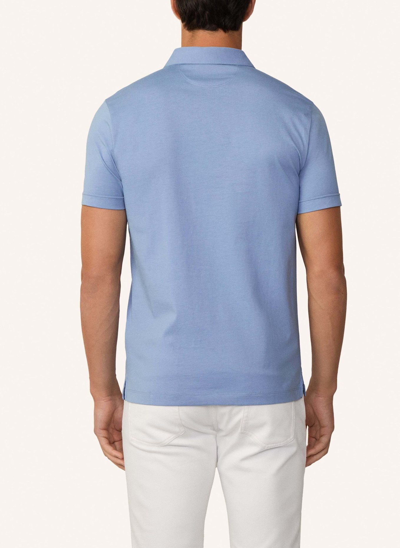 HACKETT LONDON Poloshirt PIMA COTTON POLO, Farbe: BLAU (Bild 2)