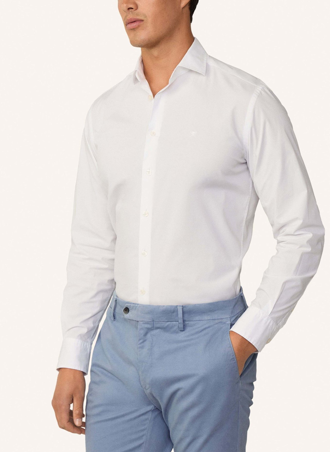 HACKETT LONDON Freizeithemd ESS GMT DYE STRET POP, Farbe: WEISS (Bild 6)