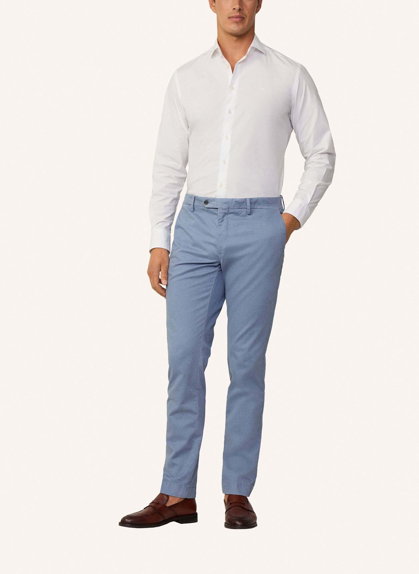 HACKETT LONDON Freizeithemd ESS GMT DYE STRET POP, Farbe: WEISS (Bild 3)