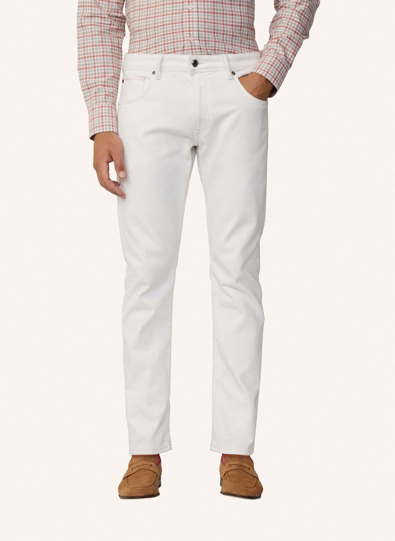 HACKETT LONDON Slim ECRU DENIM, Farbe: ECRU/ WEISS (Bild 7)