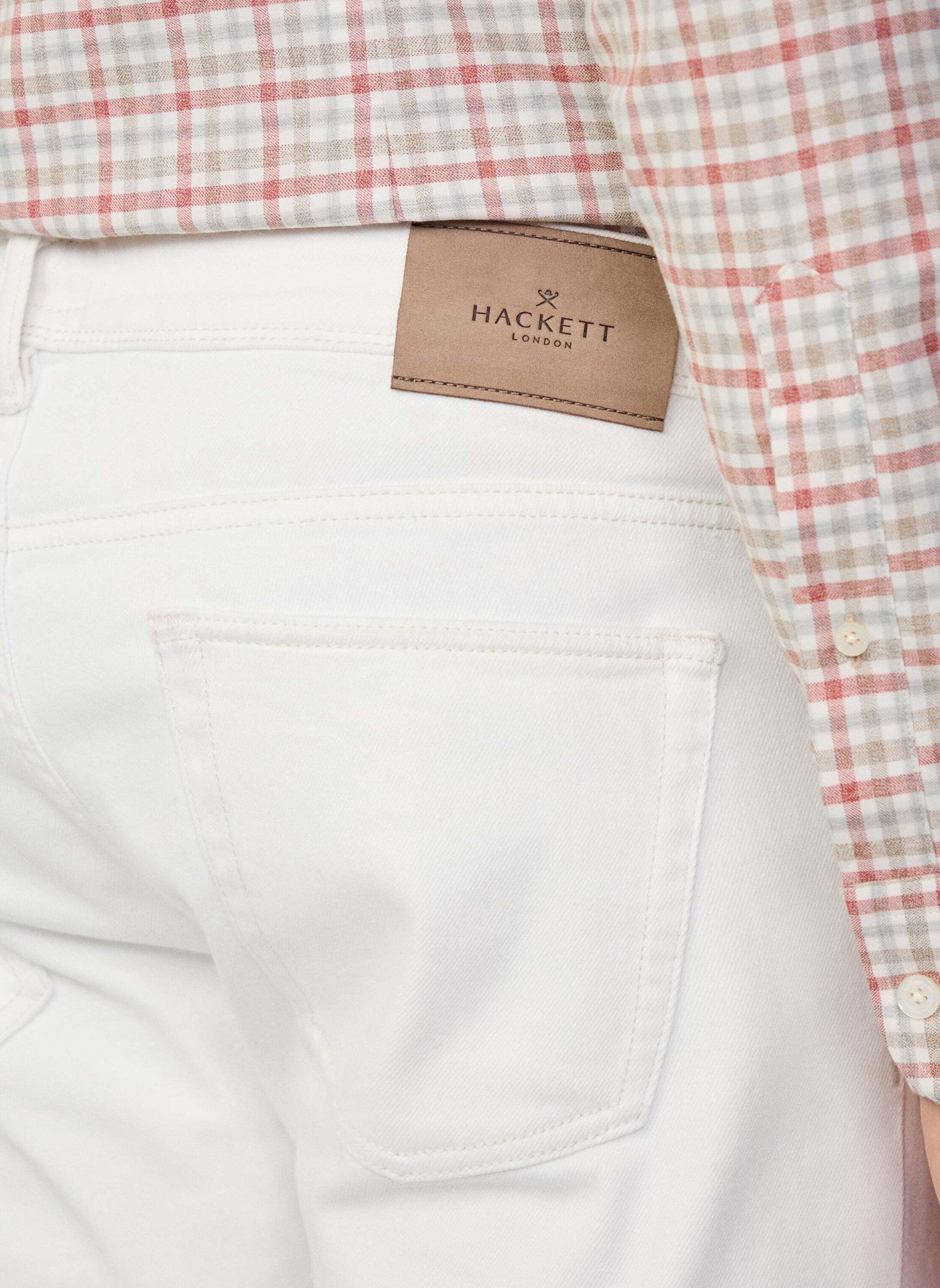 HACKETT LONDON Slim ECRU DENIM, Farbe: ECRU/ WEISS (Bild 3)