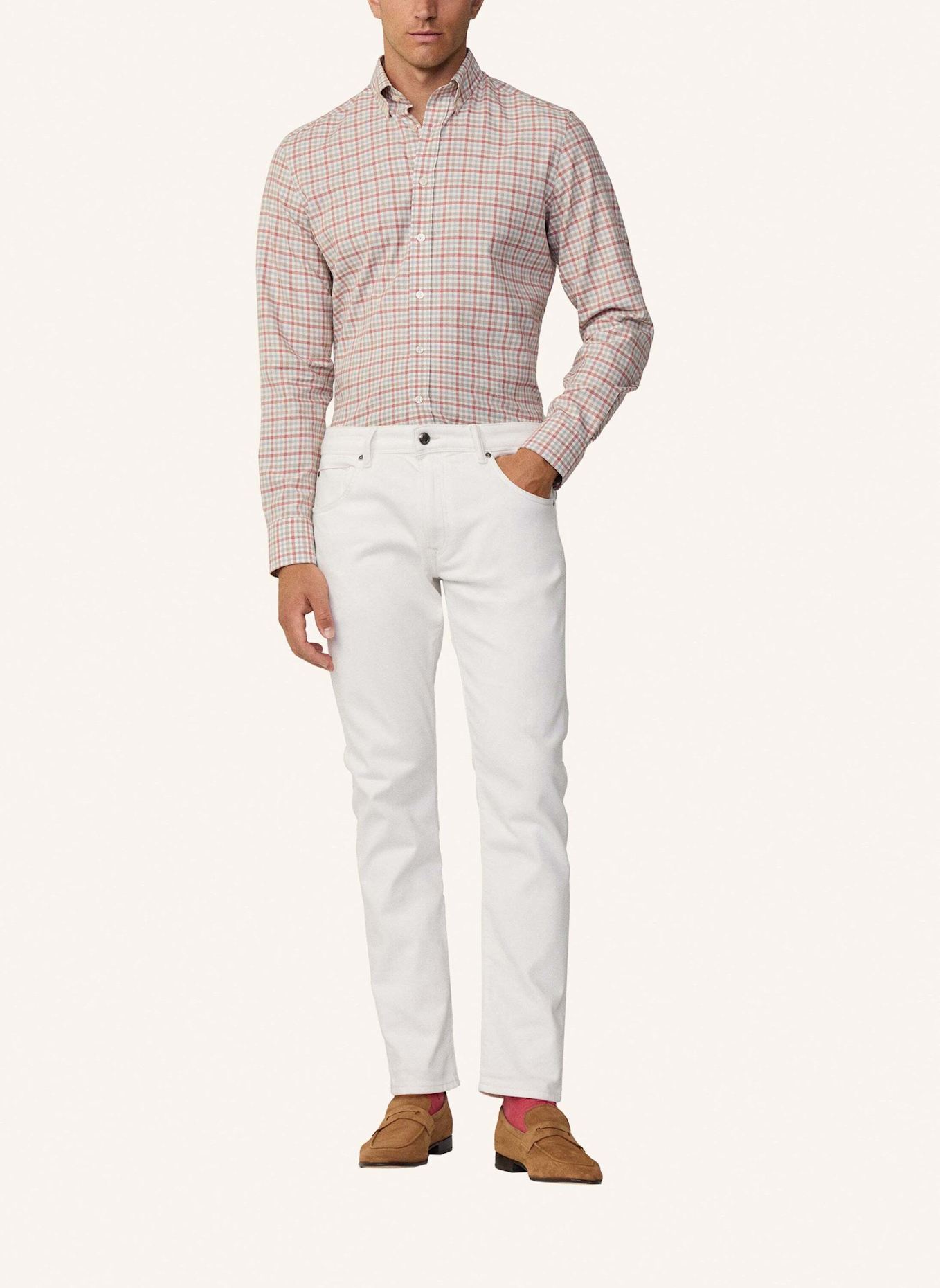 HACKETT LONDON Slim ECRU DENIM, Farbe: ECRU/ WEISS (Bild 6)