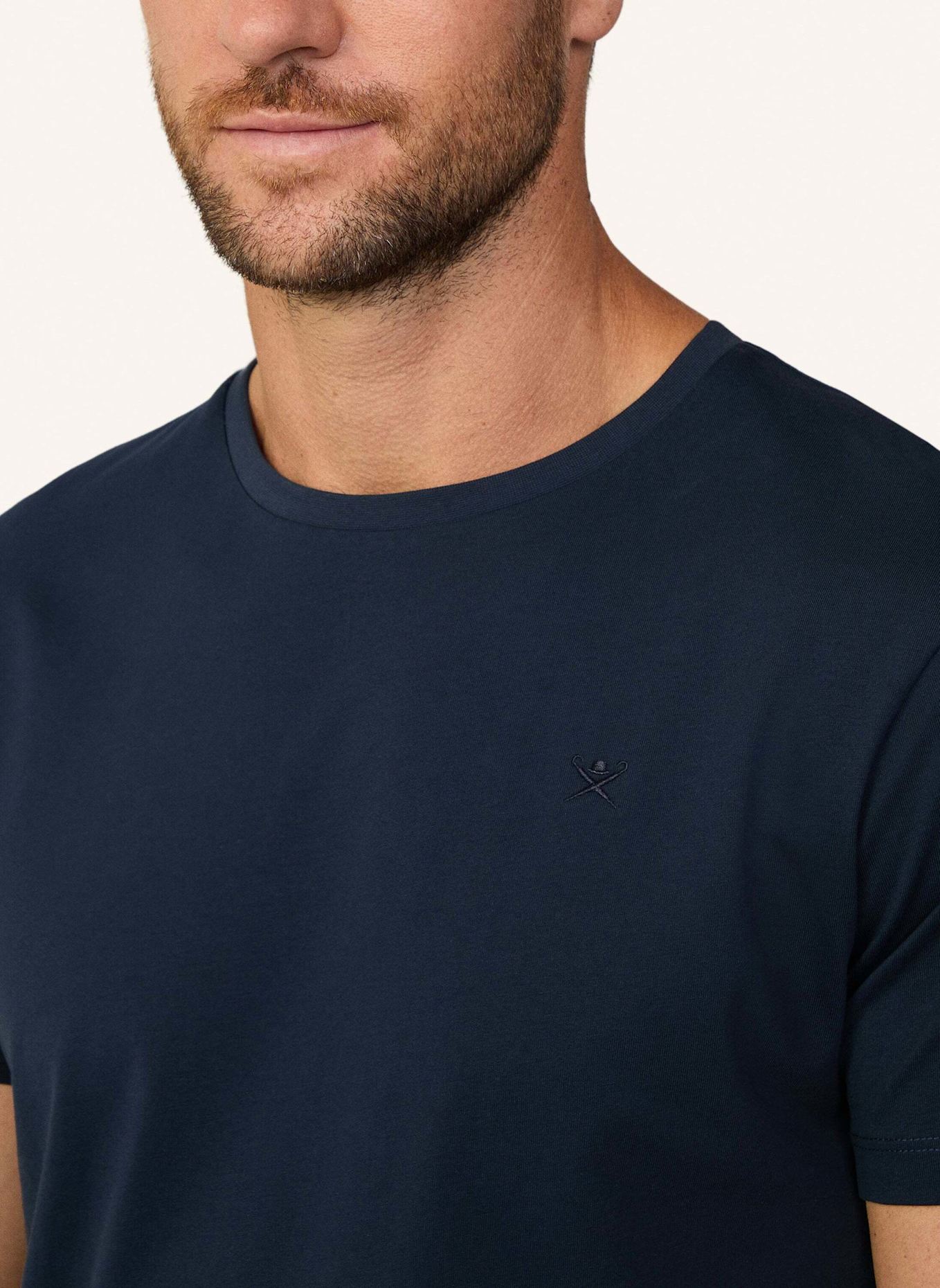 HACKETT LONDON T-Shirt PIMA COTTON TEE, Farbe: DUNKELBLAU (Bild 4)