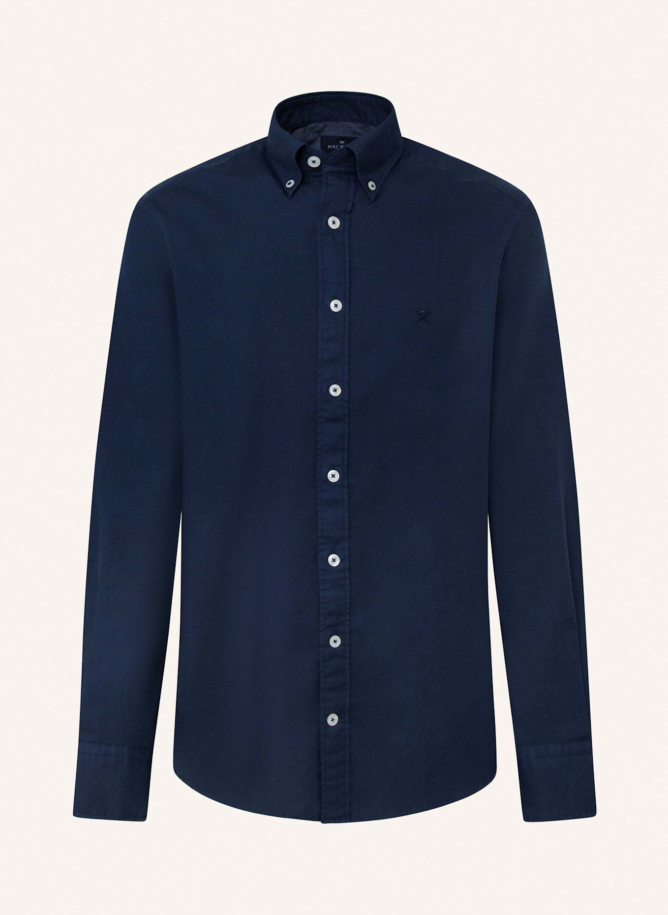 HACKETT LONDON Freizeithemd ESS GMT DYED OXFORD, Farbe: DUNKELBLAU (Bild 1)