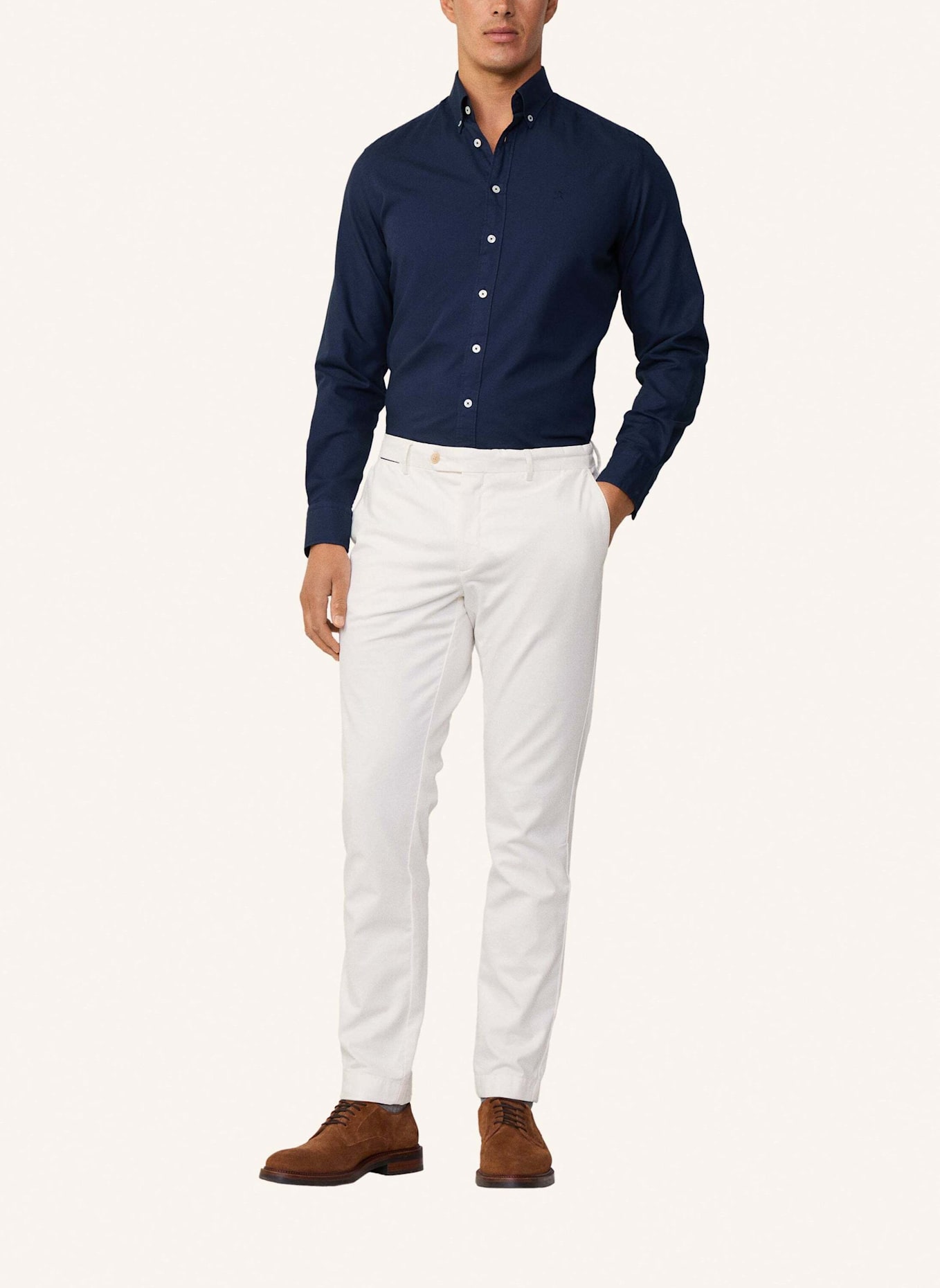 HACKETT LONDON Freizeithemd ESS GMT DYED OXFORD, Farbe: DUNKELBLAU (Bild 3)