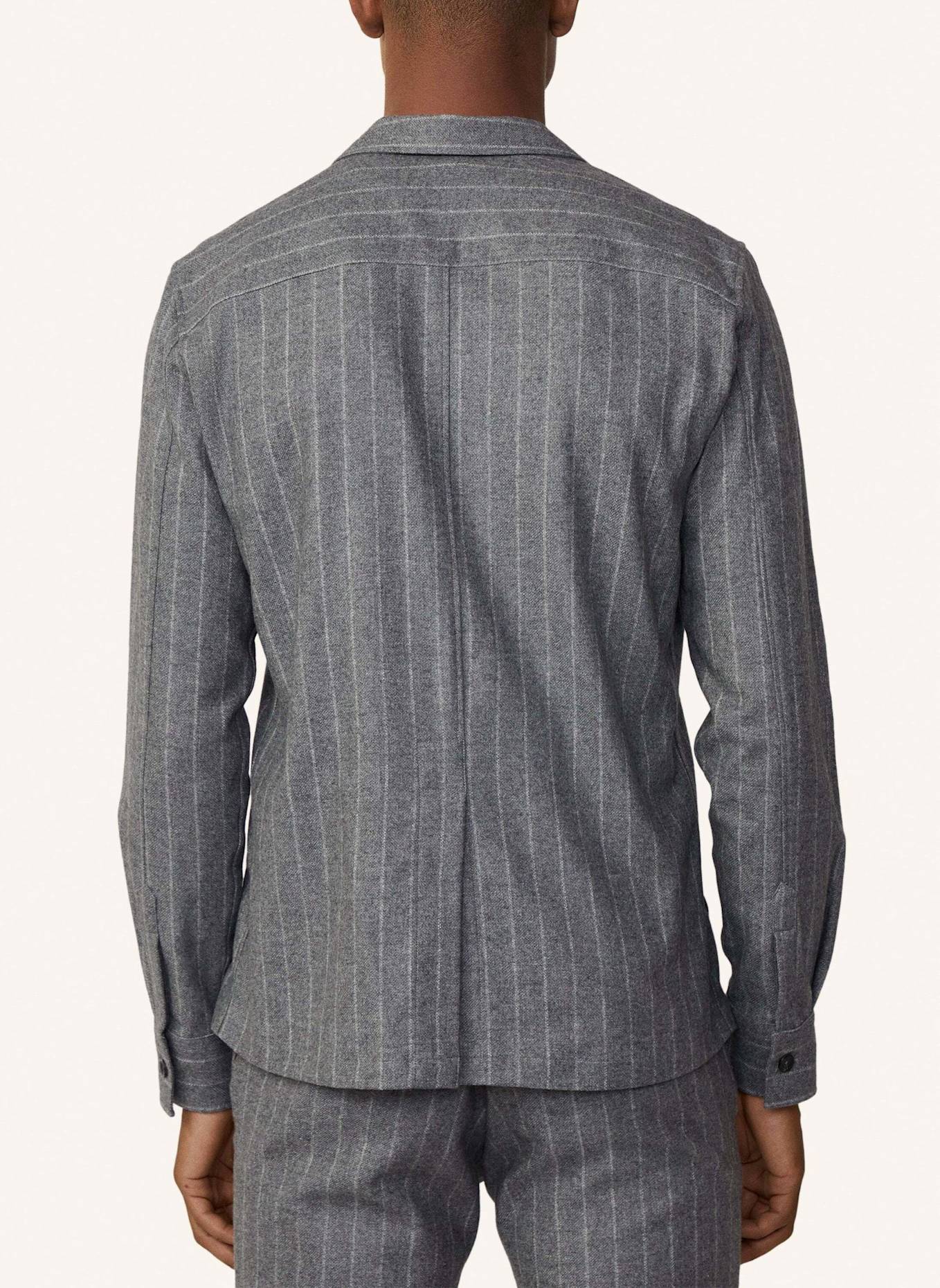 HACKETT LONDON Overjacket PINSTRIPE OVERSHIRT, Farbe: GRAU (Bild 2)