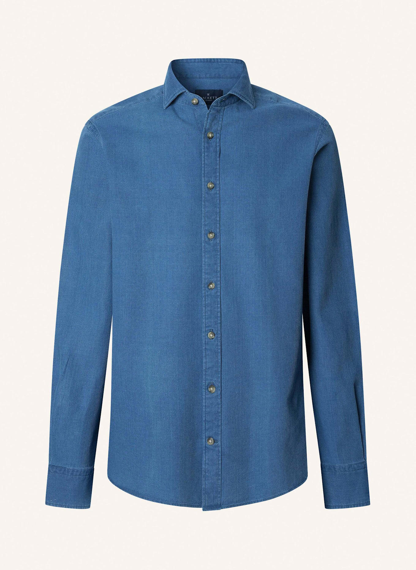 HACKETT LONDON Freizeithemd INDIGO GIRO INGLESE: DUNKELBLAU