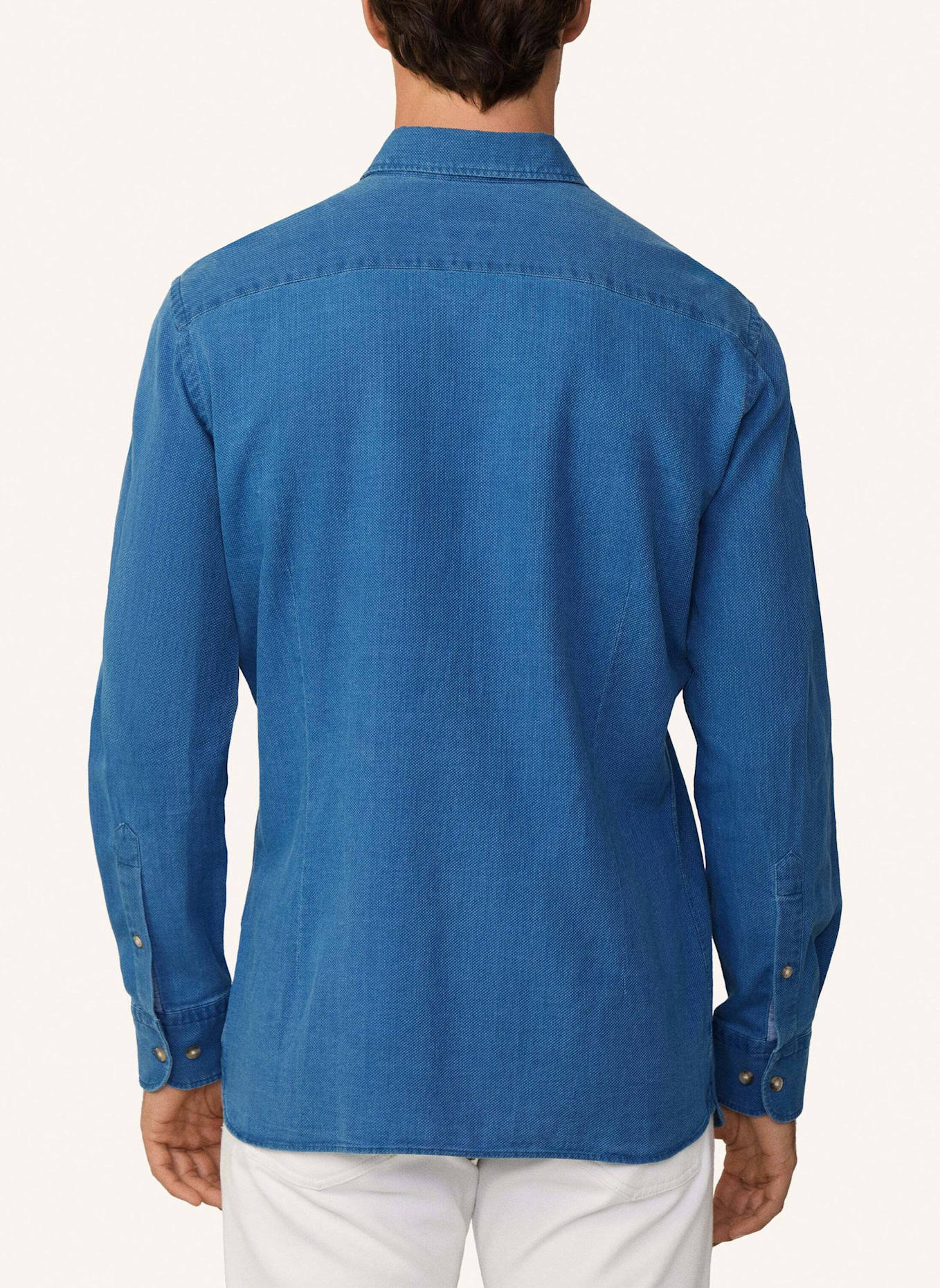 HACKETT LONDON Freizeithemd INDIGO GIRO INGLESE: DUNKELBLAU