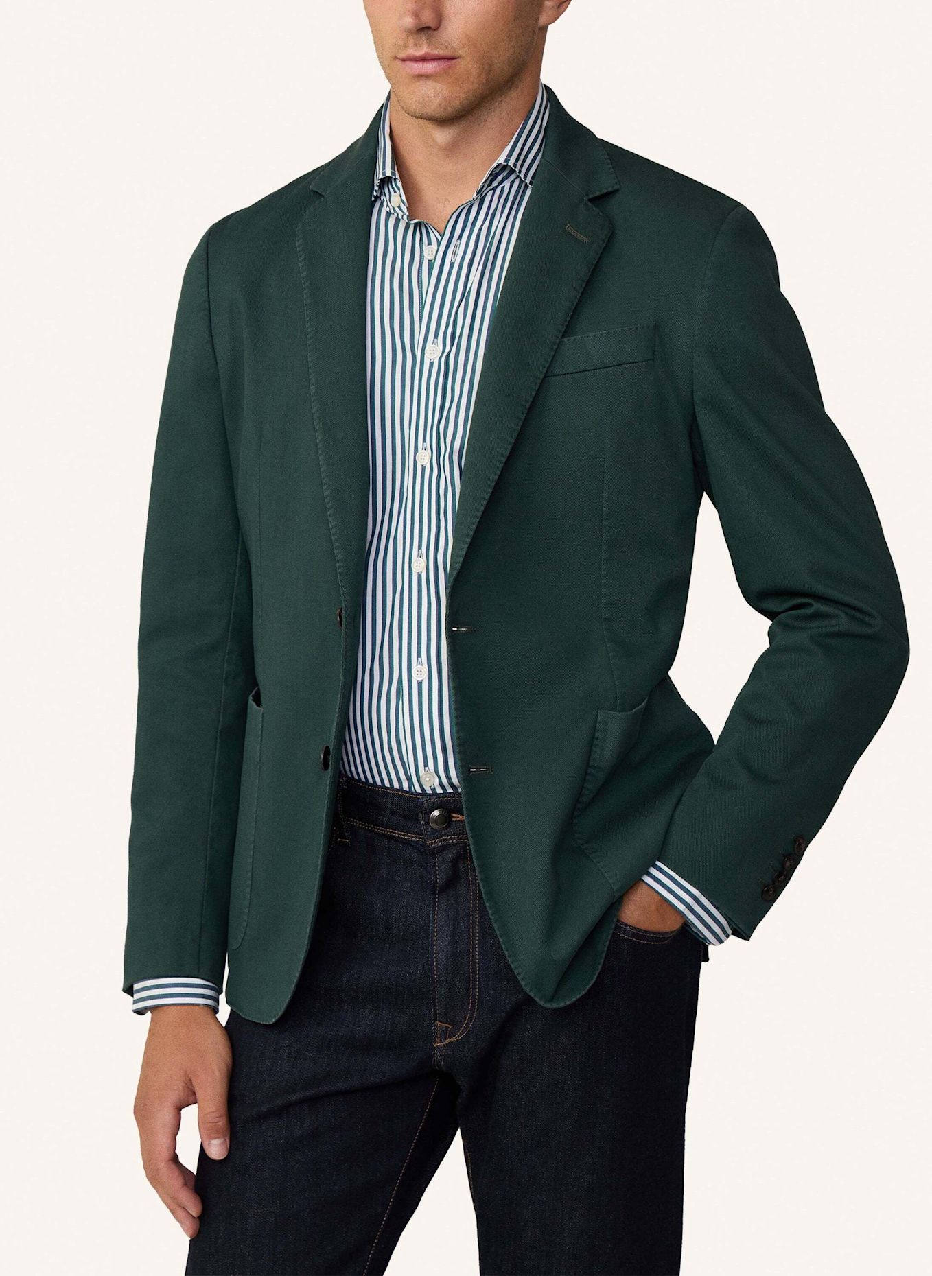 HACKETT LONDON Blazer GMD COTTON TEXTURE: GRÜN