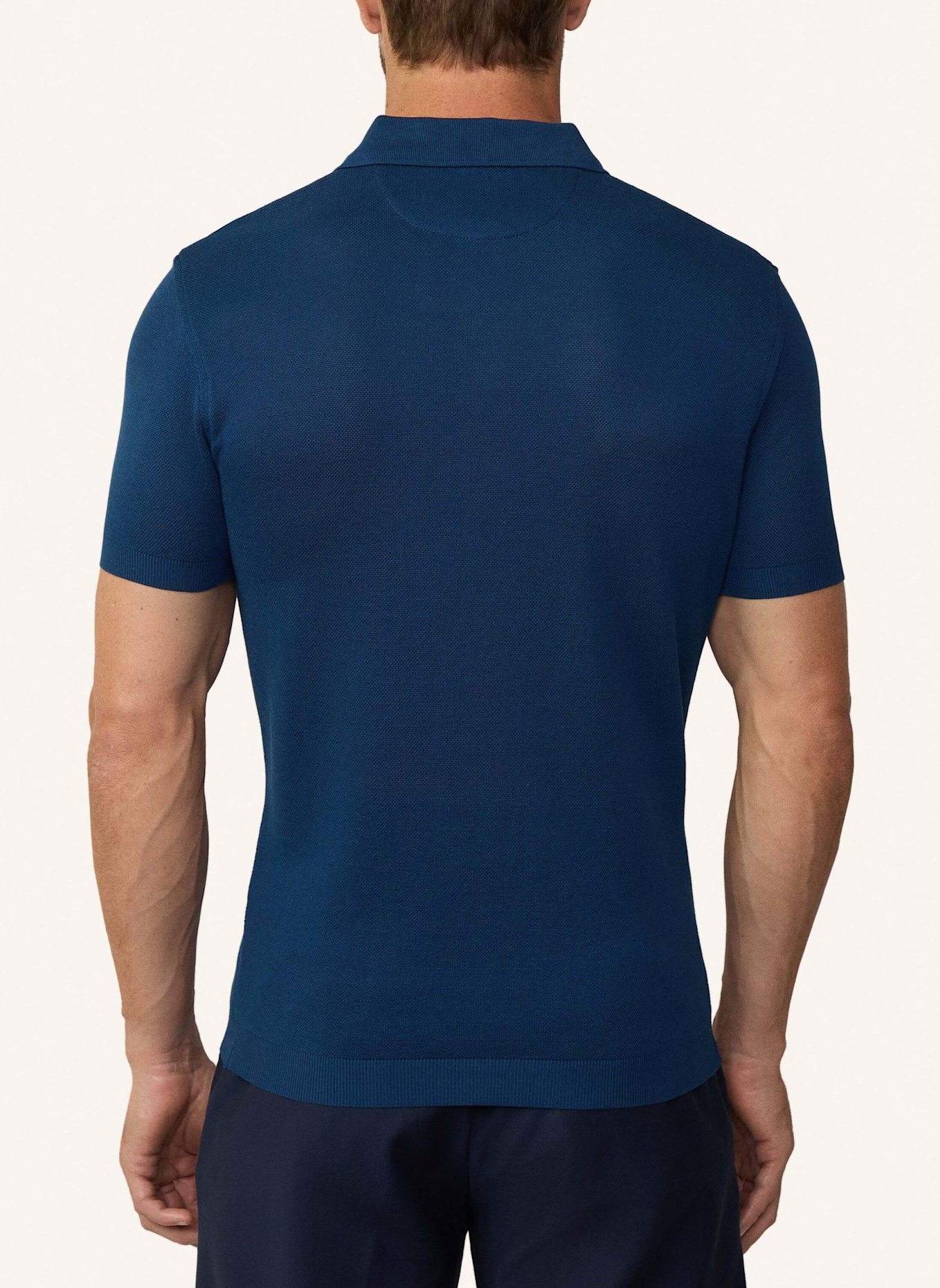 HACKETT LONDON Poloshirt STOP START KNIT PIQUE, Farbe: DUNKELBLAU (Bild 2)