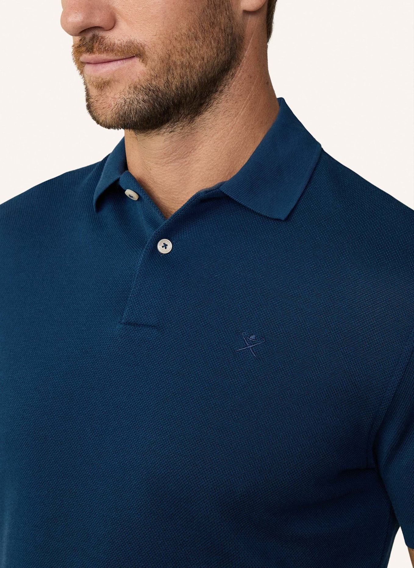 HACKETT LONDON Poloshirt STOP START KNIT PIQUE, Farbe: DUNKELBLAU (Bild 4)