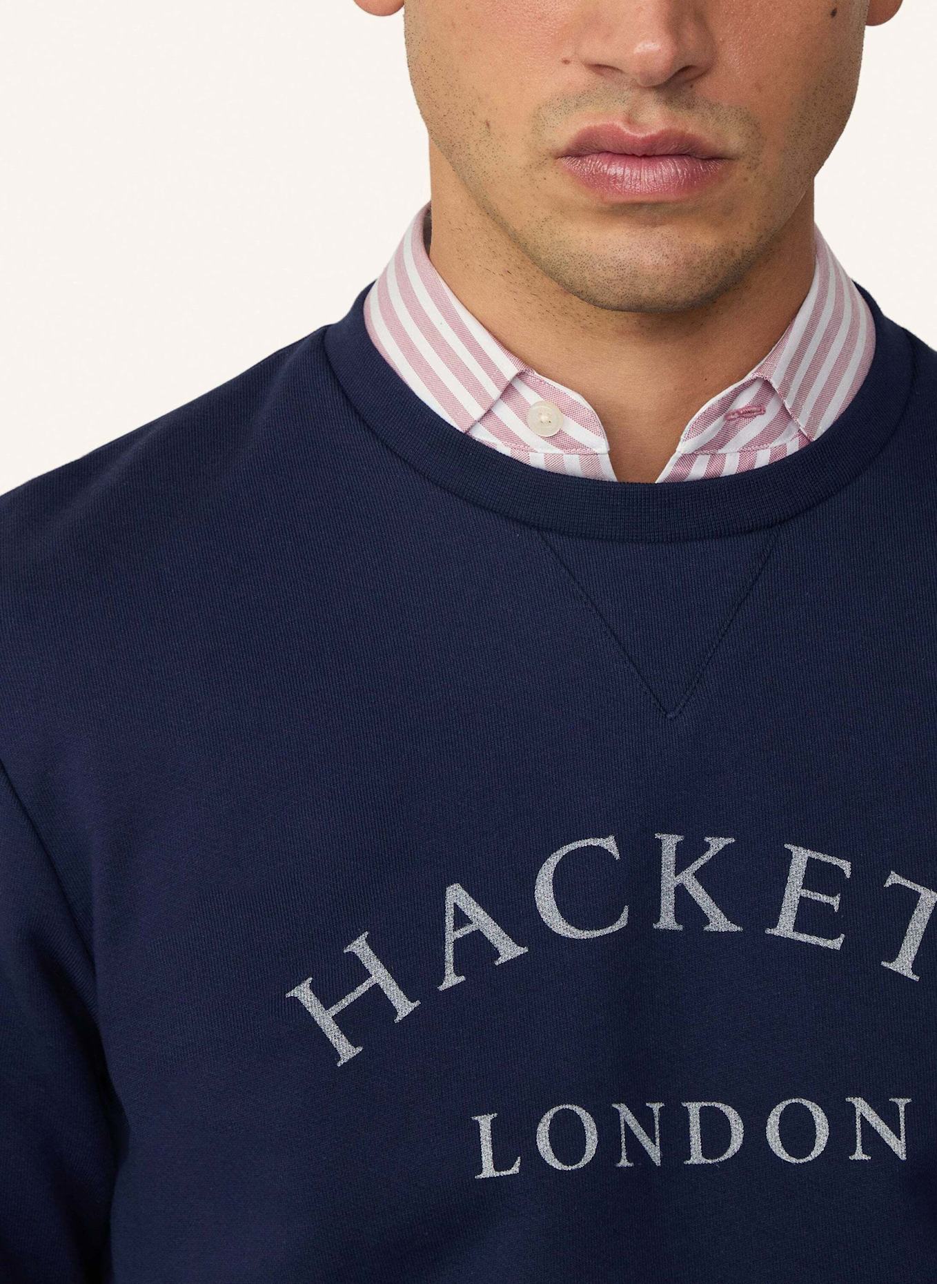 HACKETT LONDON Sweatshirt HERITAGE ESS CREW: BLAU