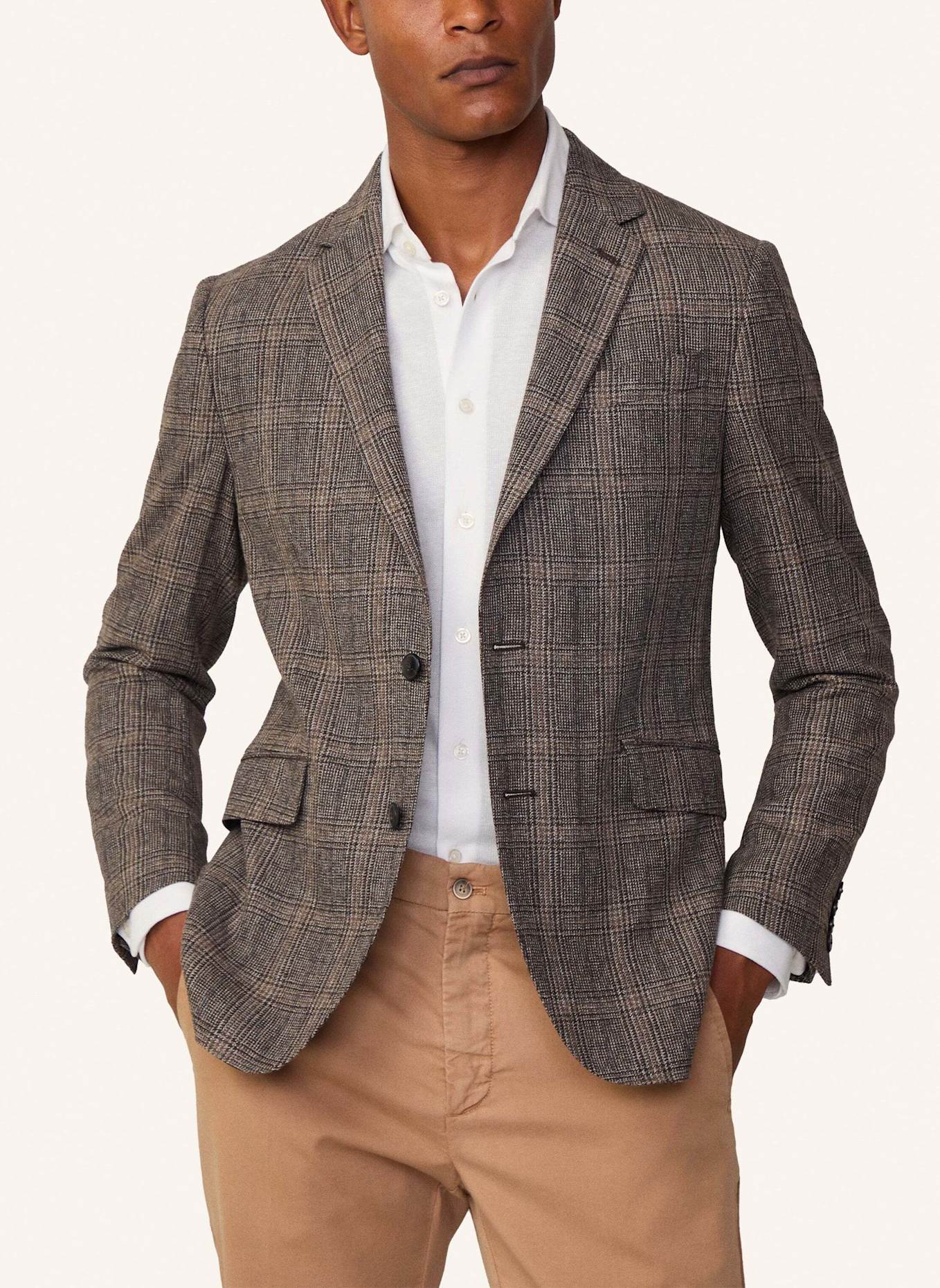 HACKETT LONDON Sakko FANCY BROWN CHECK CC, Farbe: HELLBRAUN (Bild 5)