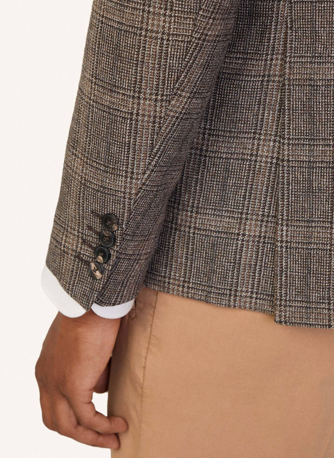 HACKETT LONDON Sakko FANCY BROWN CHECK CC, Farbe: HELLBRAUN (Bild 4)