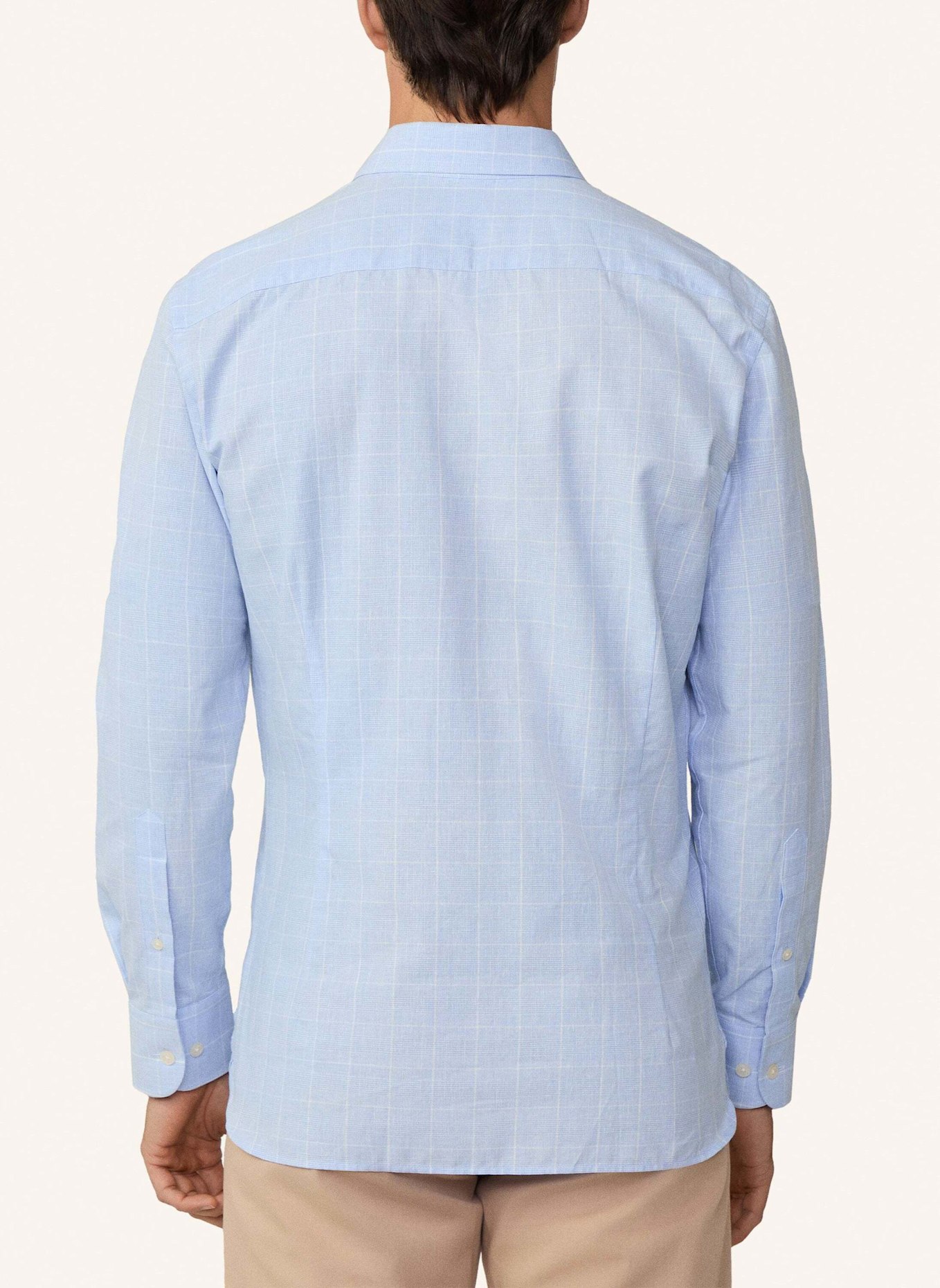 HACKETT LONDON Freizeithemd COT LIN POW: HELLBLAU