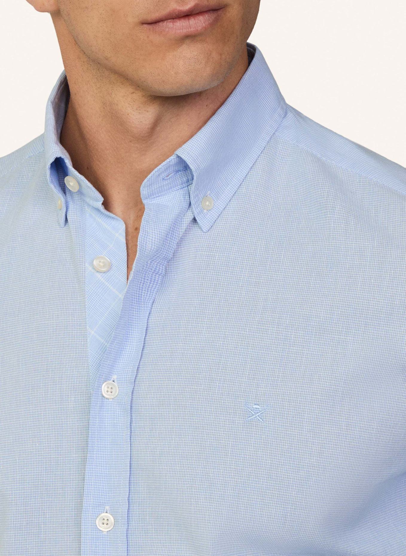 HACKETT LONDON Freizeithemd COT LIN MULTI TRIM: HELLBLAU