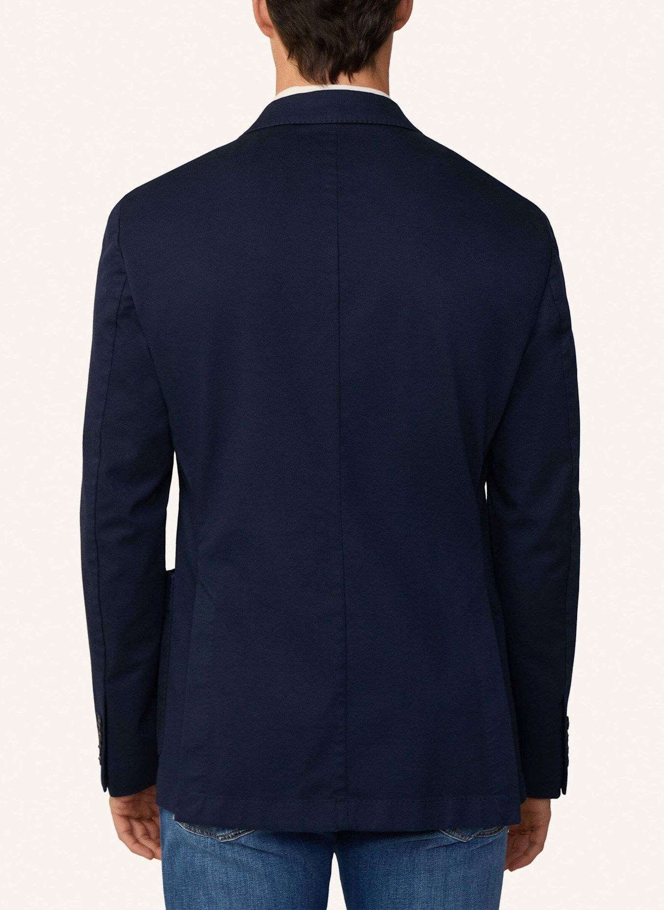 HACKETT LONDON Blazer GMD COTTON TEXTURE: DUNKELBLAU