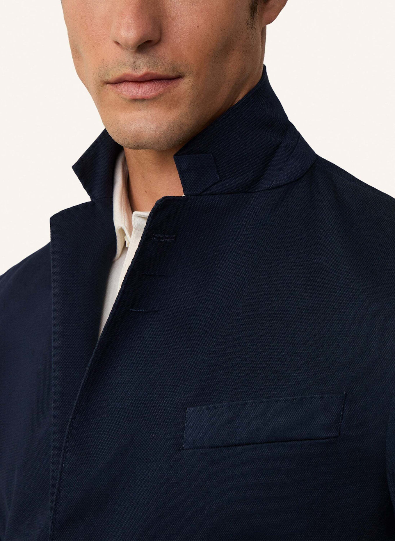 HACKETT LONDON Blazer GMD COTTON TEXTURE: DUNKELBLAU