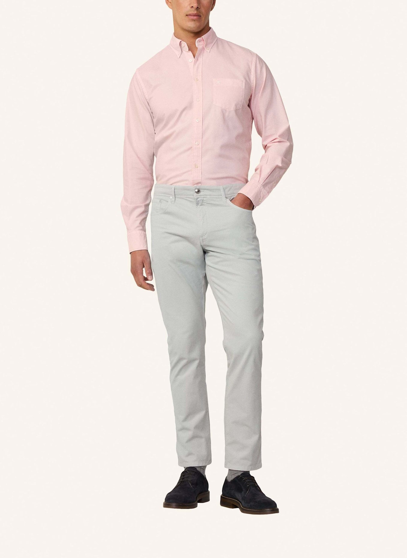HACKETT LONDON 5-Pocket CORE 5PKT TRINITY S: GRAU