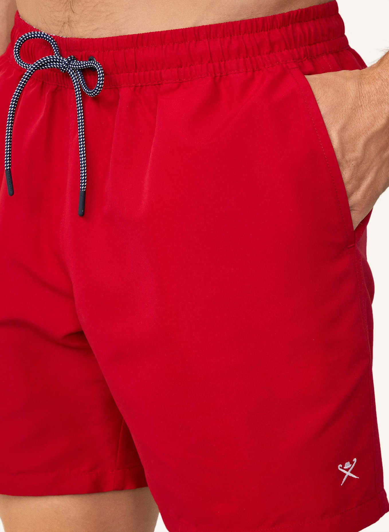 HACKETT LONDON Badeshorts ICON SOLID: ROT