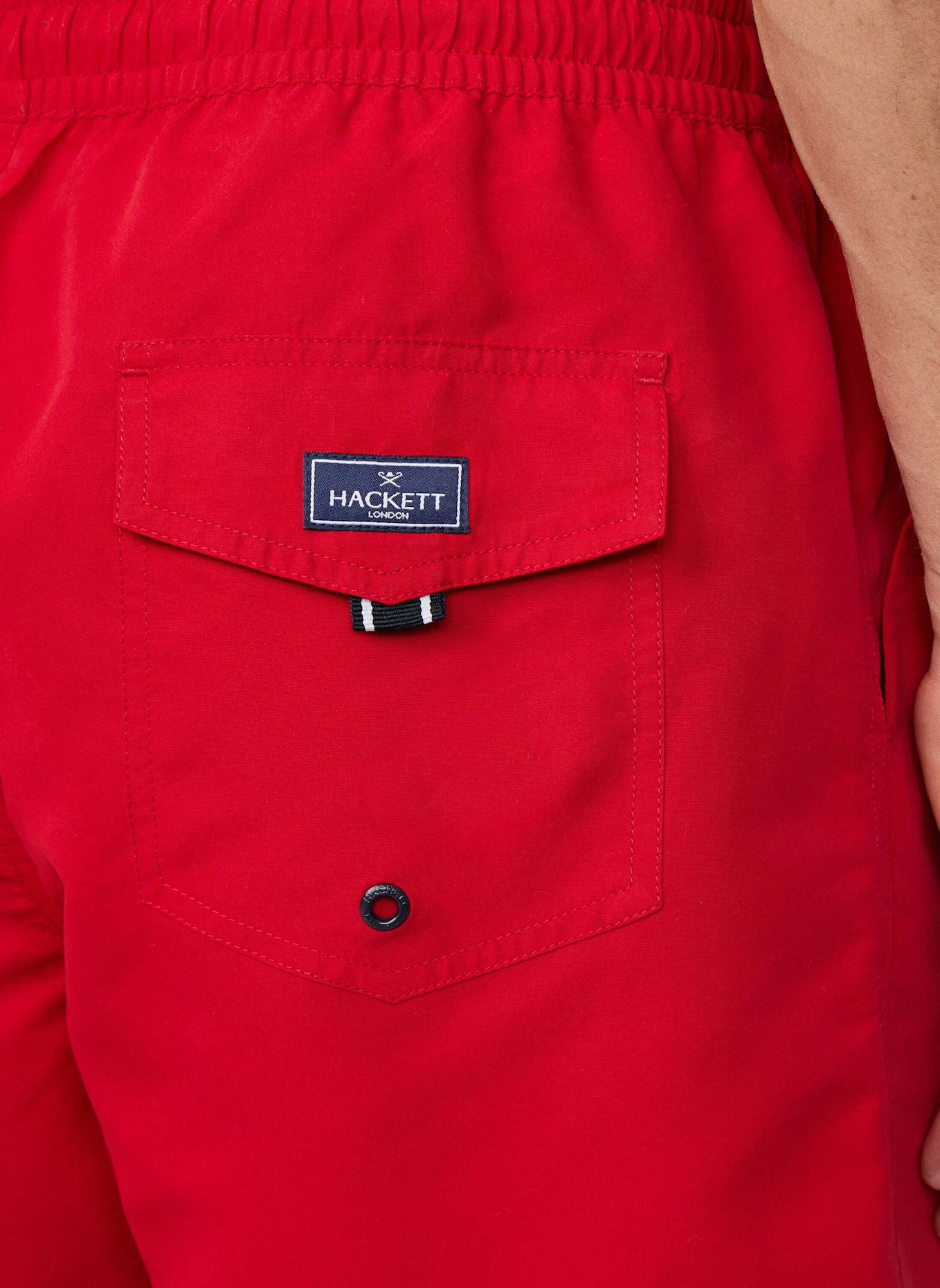HACKETT LONDON Badeshorts ICON SOLID: ROT
