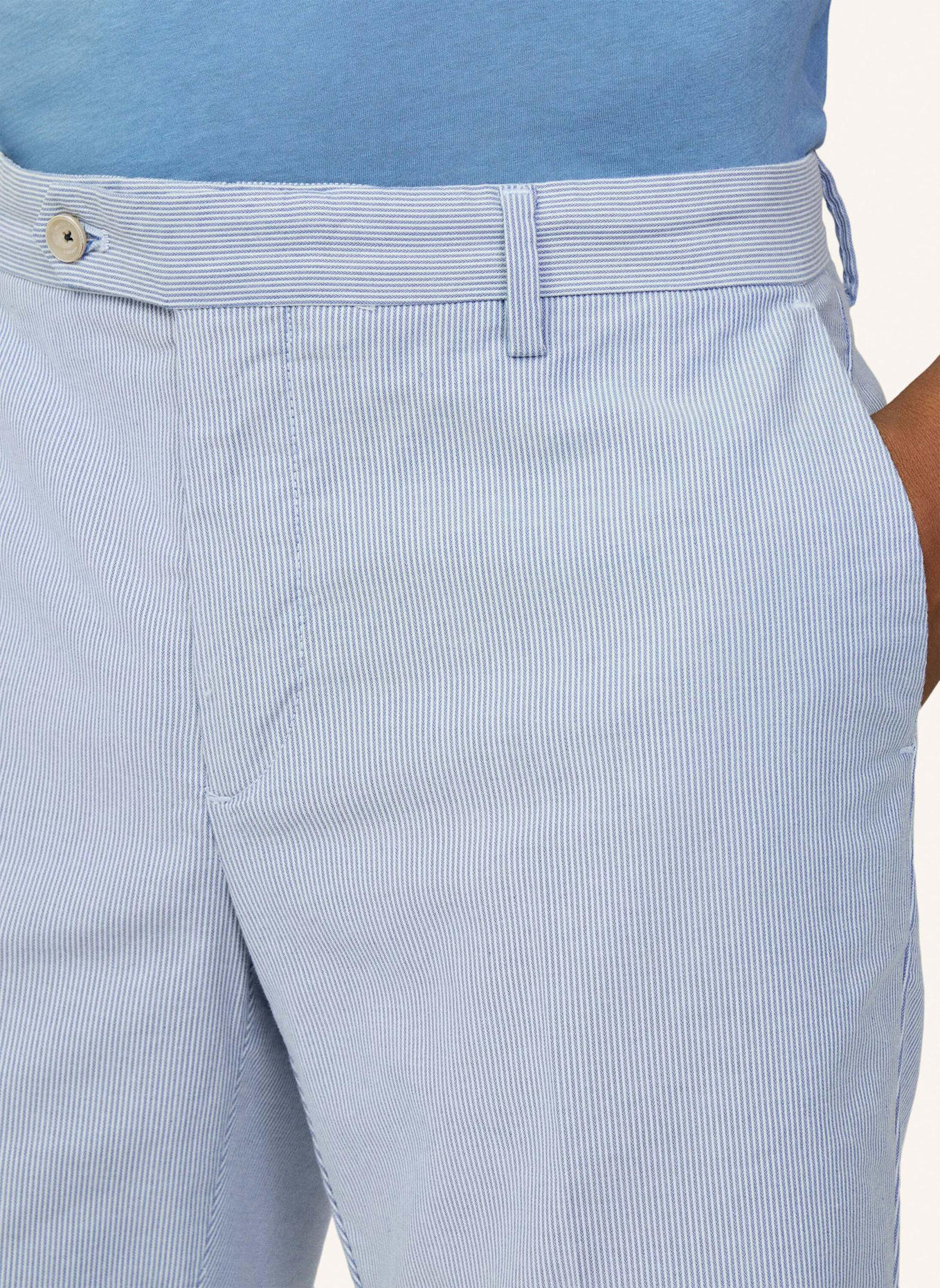 HACKETT LONDON Shorts FINE STRIPE SHORT: BLAU