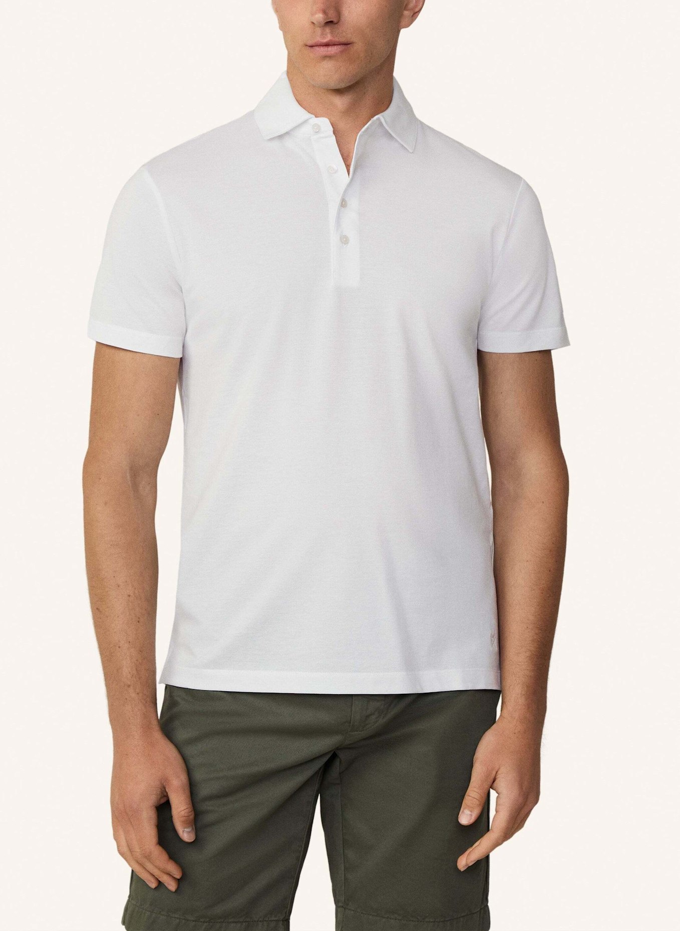 HACKETT LONDON Poloshirt MERCERISED POLO: WEISS