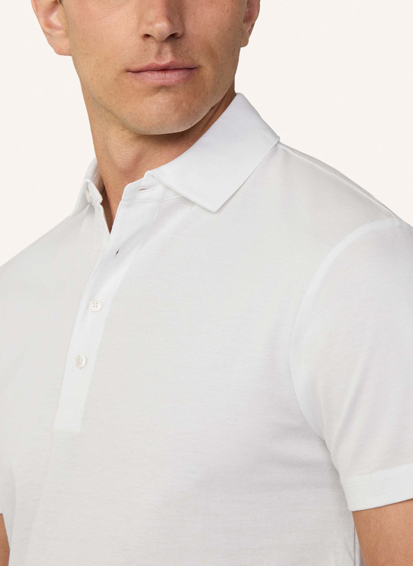 HACKETT LONDON Poloshirt MERCERISED POLO: WEISS