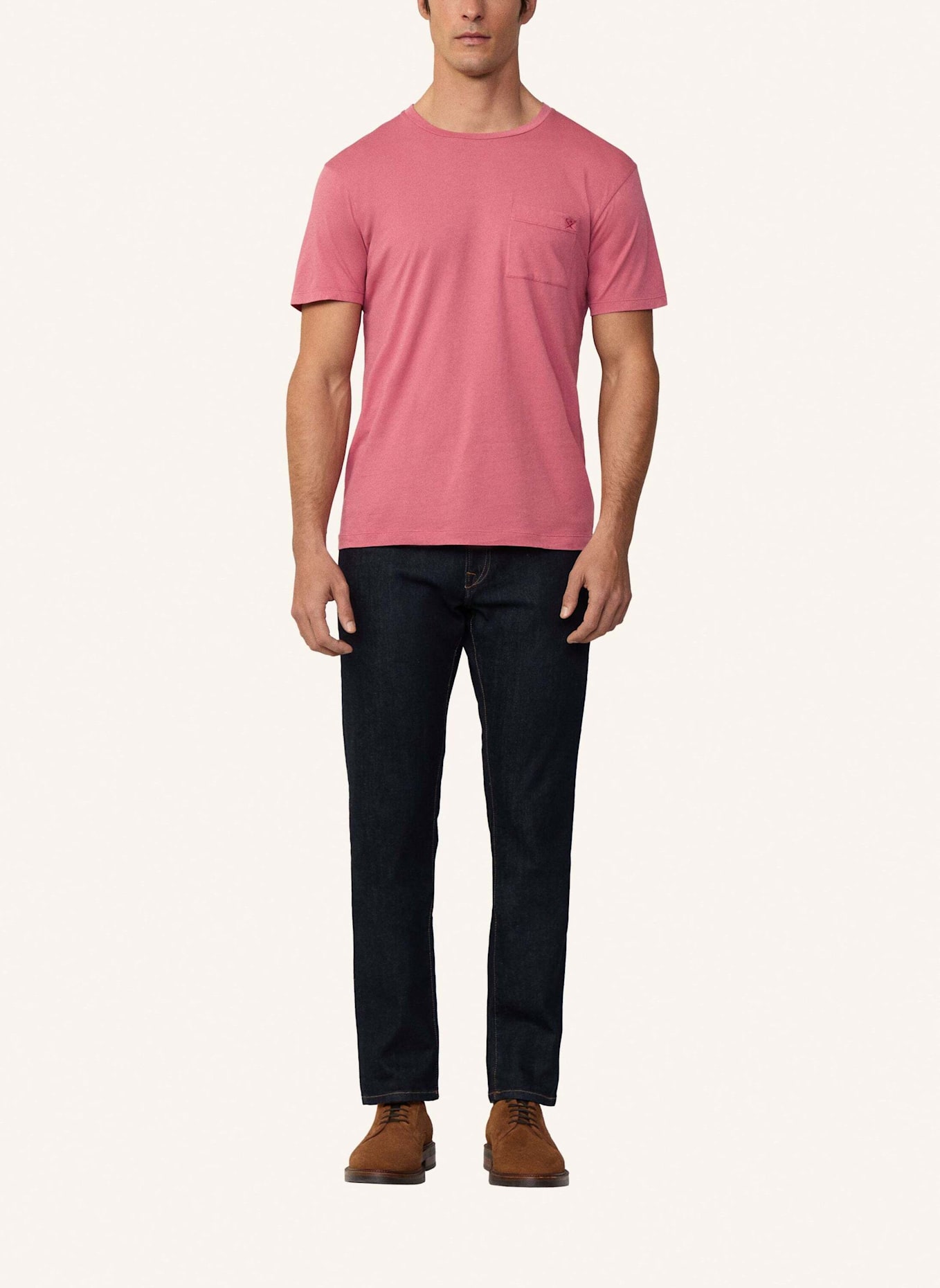 HACKETT LONDON T-Shirt GMD POCKET TEE: PINK