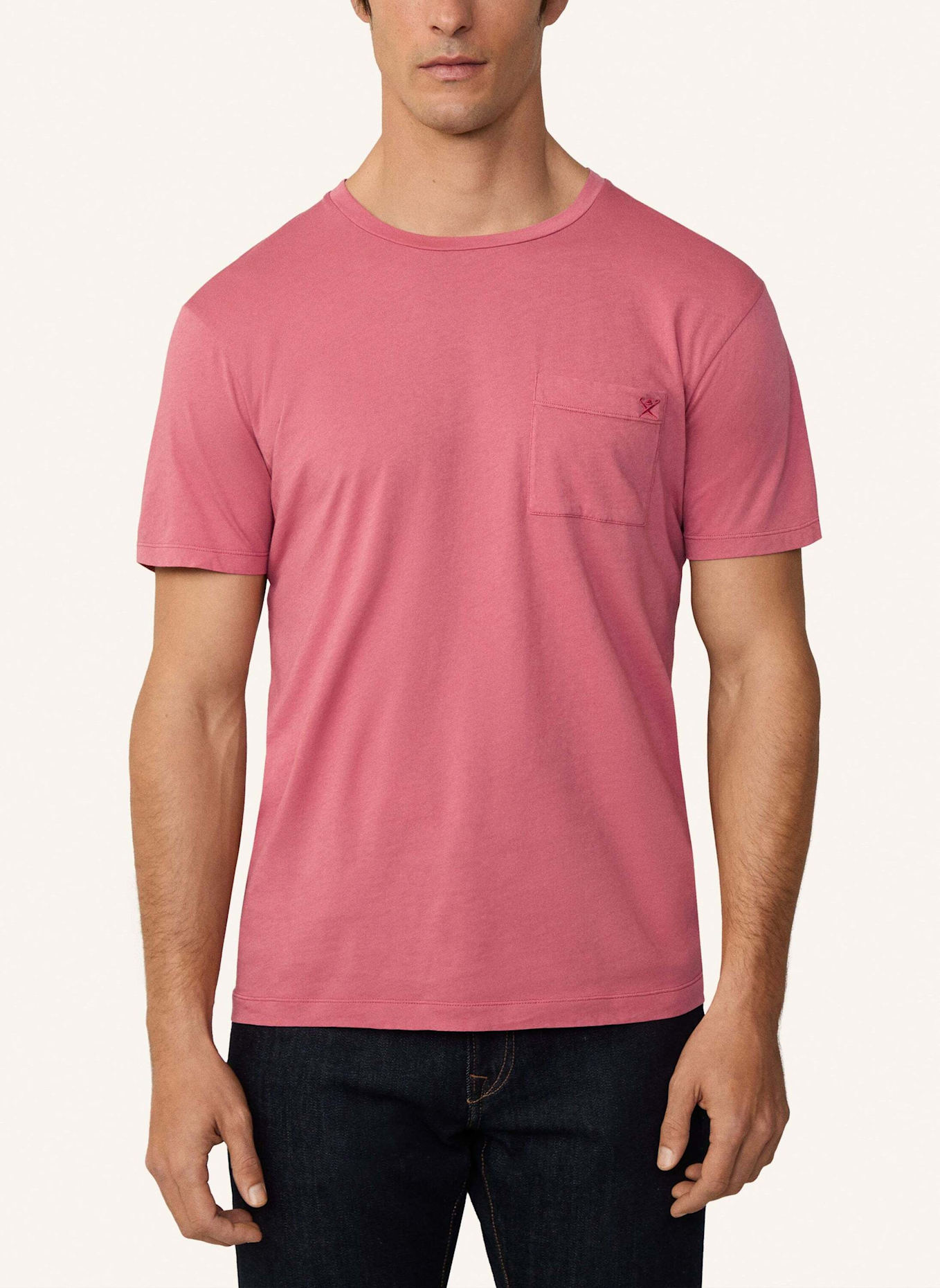 HACKETT LONDON T-Shirt GMD POCKET TEE: PINK