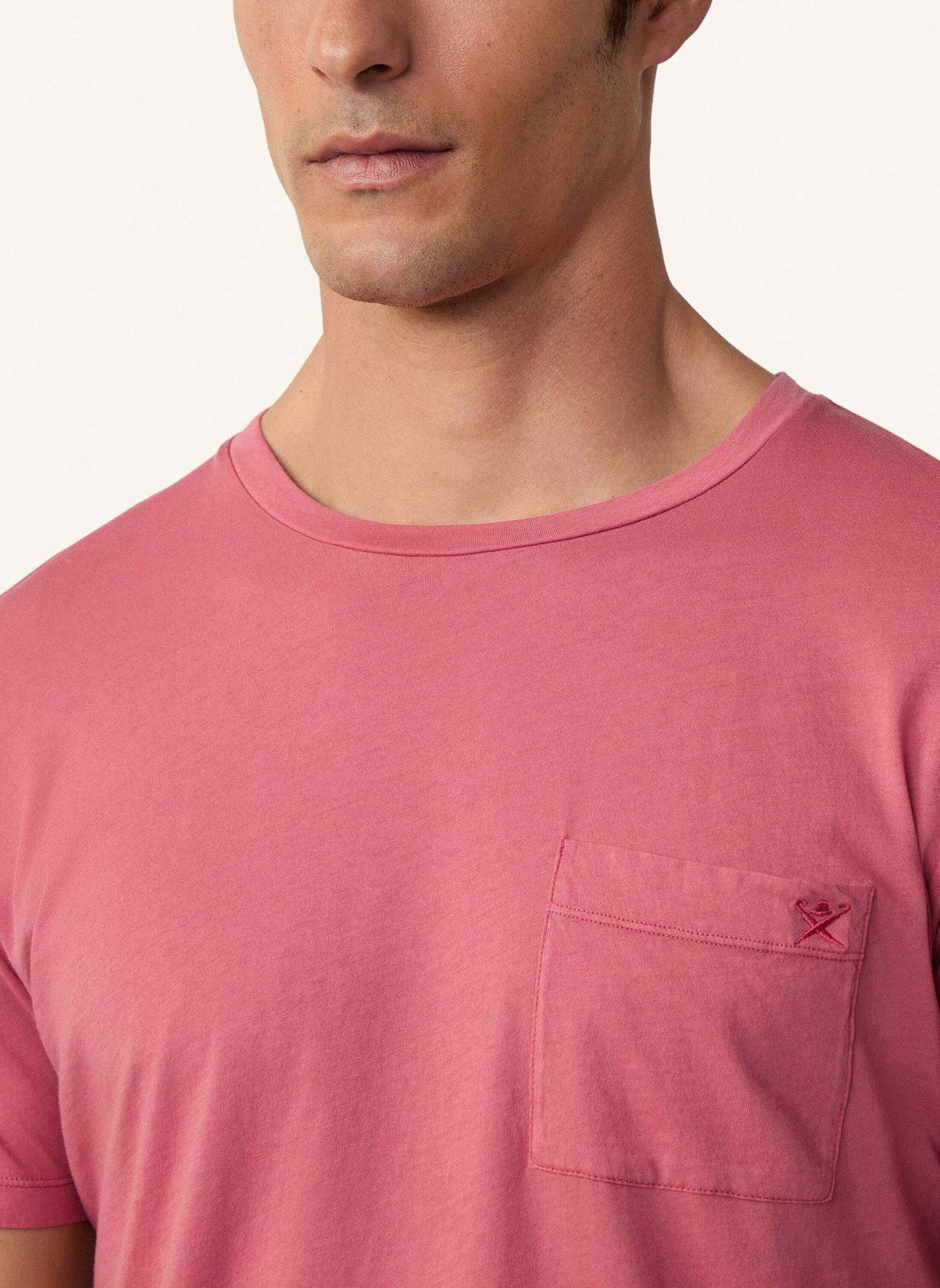 HACKETT LONDON T-Shirt GMD POCKET TEE: PINK