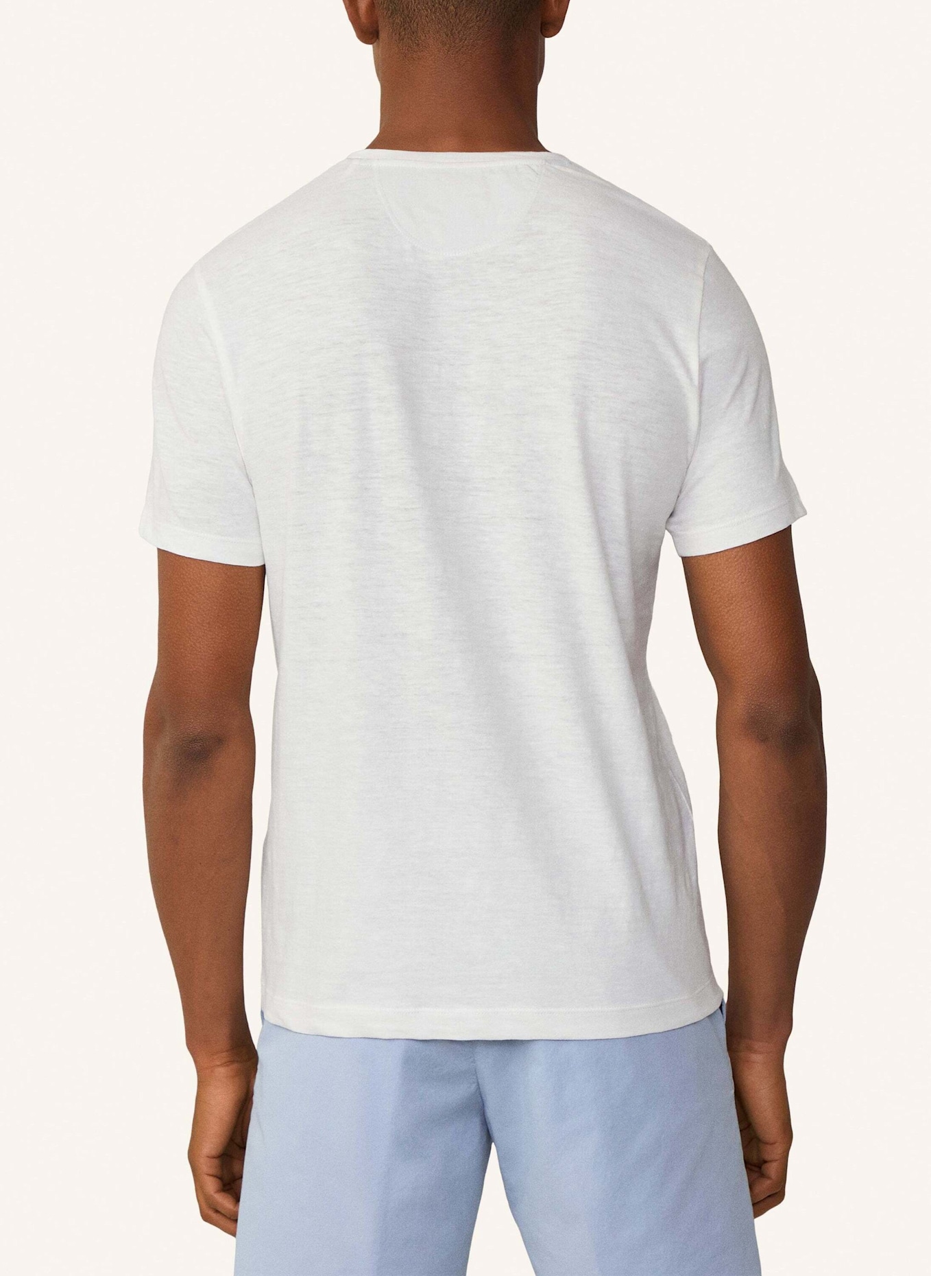 HACKETT LONDON T-Shirt SWIM PALM COTT LINEN T: CREME