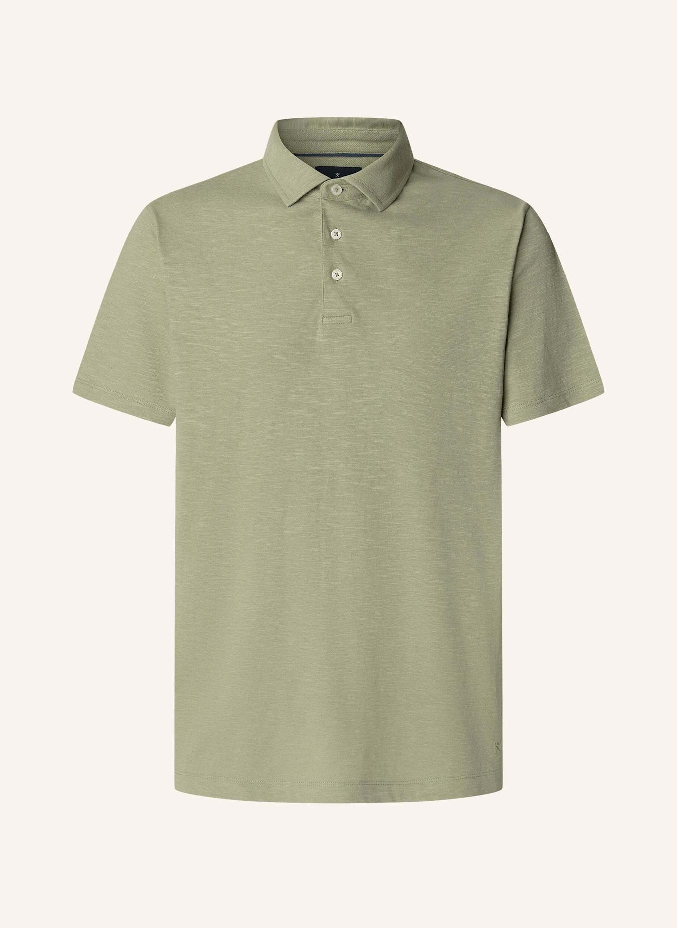 HACKETT LONDON Poloshirt SWIM PALM COTT LINEN: GRÜN