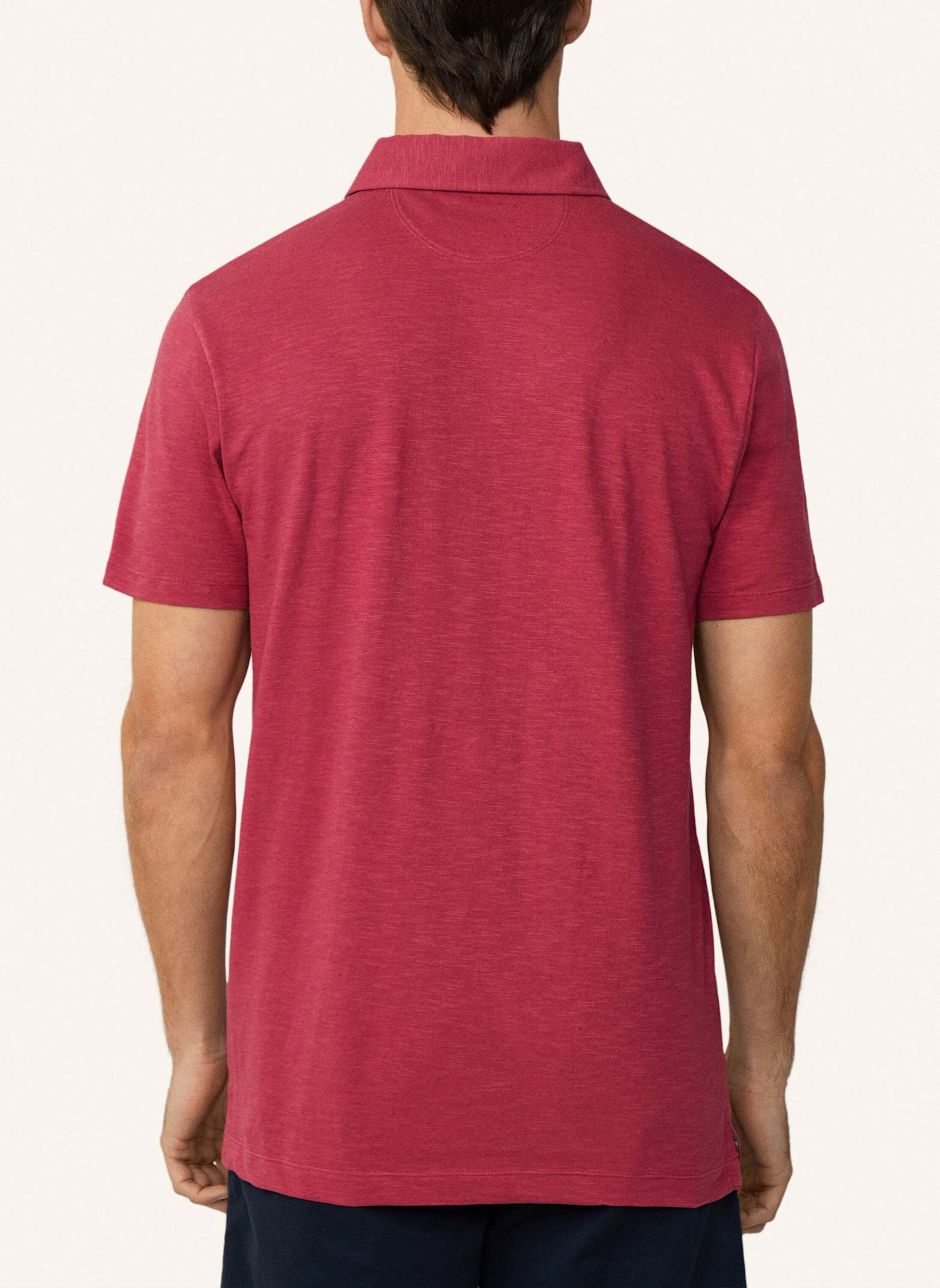 HACKETT LONDON Poloshirt SWIM PALM COTT LINEN: ROSA