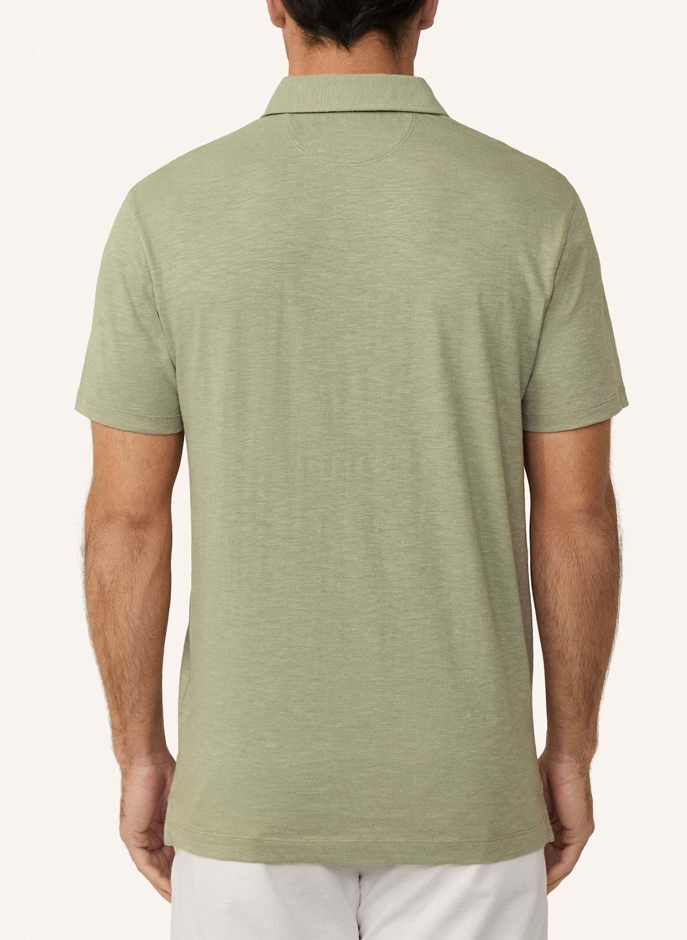 HACKETT LONDON Poloshirt SWIM PALM COTT LINEN: GRÜN